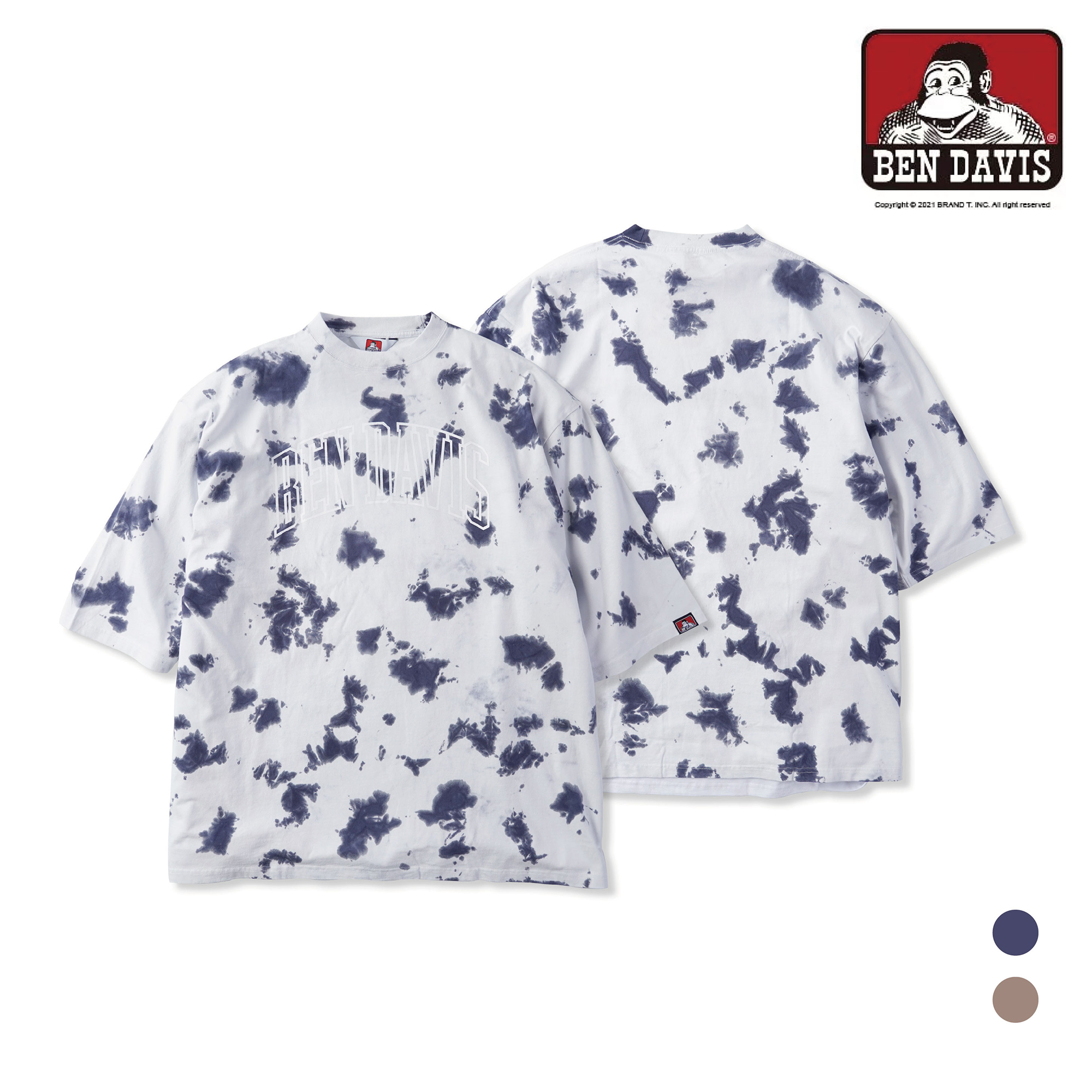 【 BEN DAVIS |紮染寬版短TEE - 2色 】