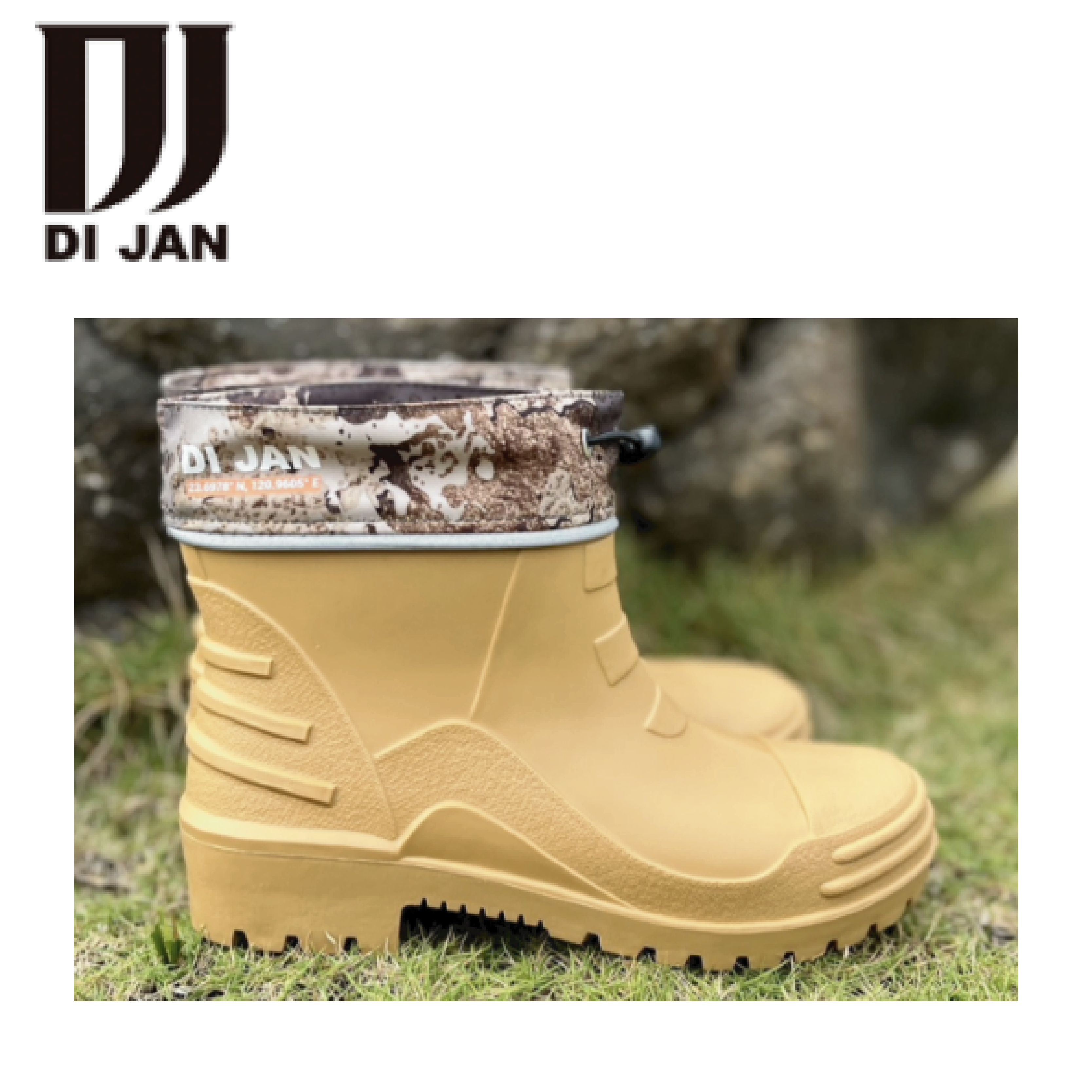 DI JAN 短筒登山雨鞋 (3色) 雨鞋/防水/登山/戶外 34DI2WUA