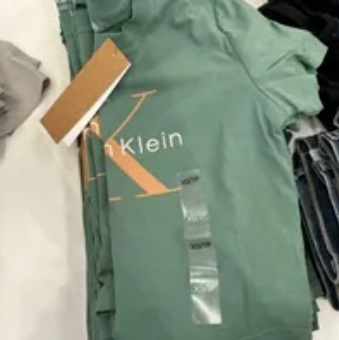 [S] CALVIN KLEIN NATURALS TEA DYE BABY TEE,BERYL GREEN, SP40583352-40WP432300 [FINAL SALE] (SCK314)