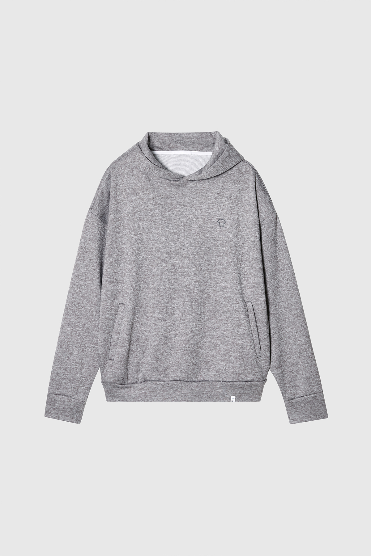 LAZEE 魚鱗布帽T UNISEX（麻灰）