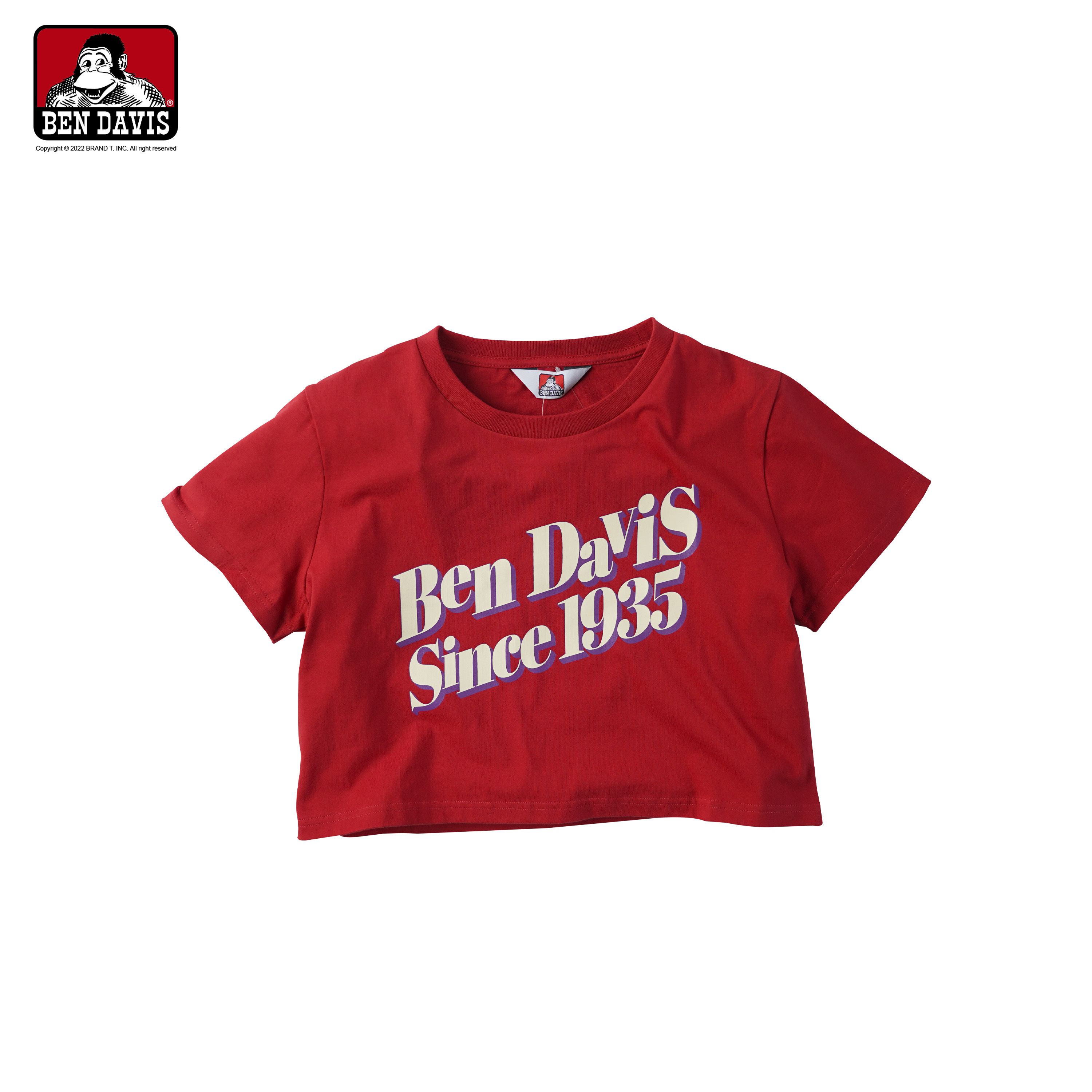 【 BEN DAVIS |短版大字體短TEE - 2色 】