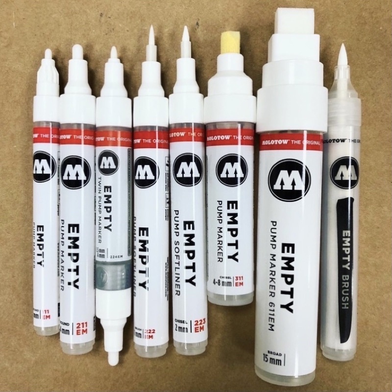 德國 MOLOTOW Empty Pump Marker空筆管系列