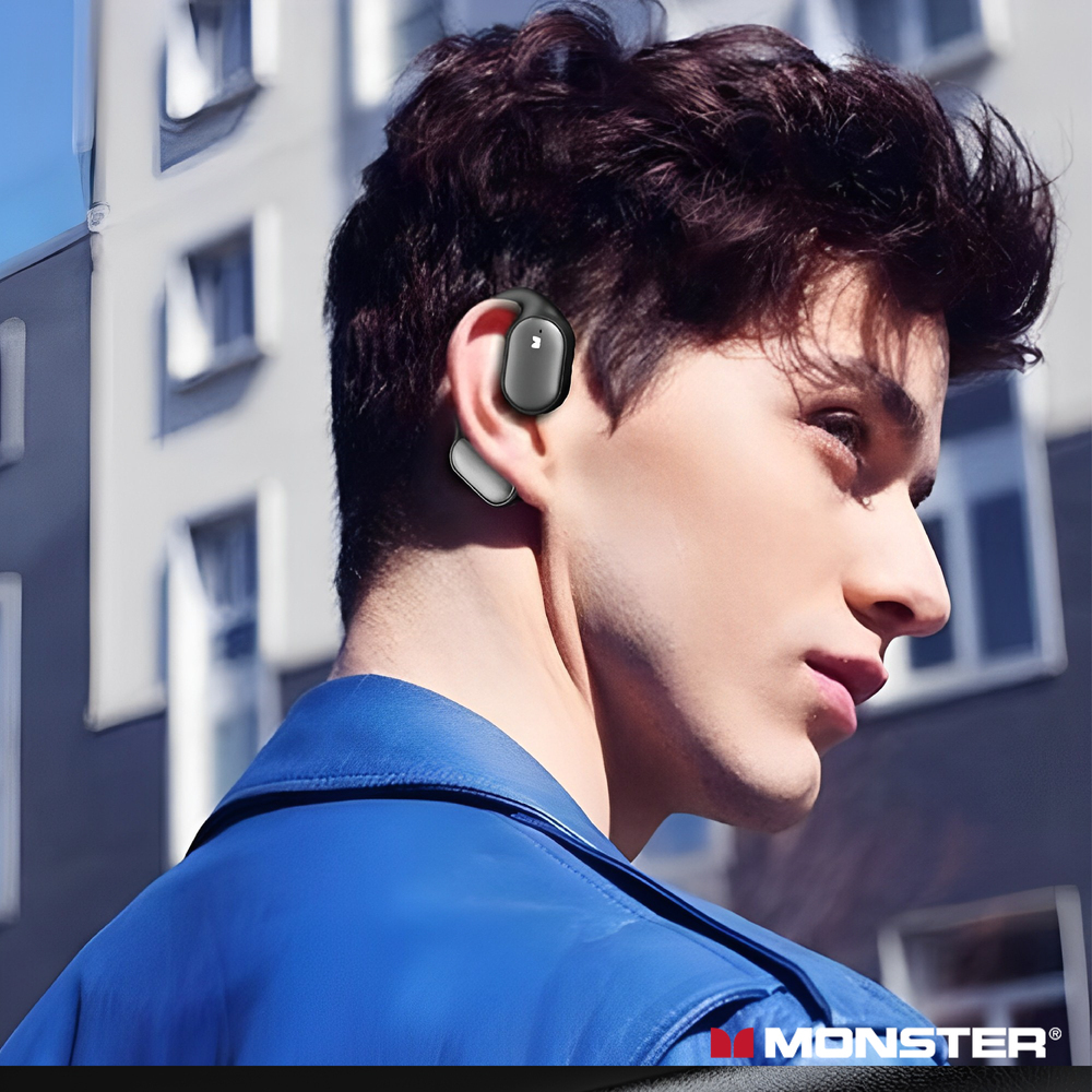 Other Materials Headphones & Earbuds Black - Monster Open Free AC100 Over-Ear Bluetooth Headphones