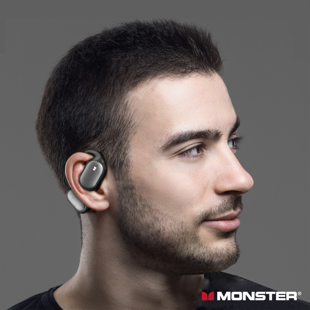 Other Materials Headphones & Earbuds Black - Monster Open Free AC100 Over-Ear Bluetooth Headphones