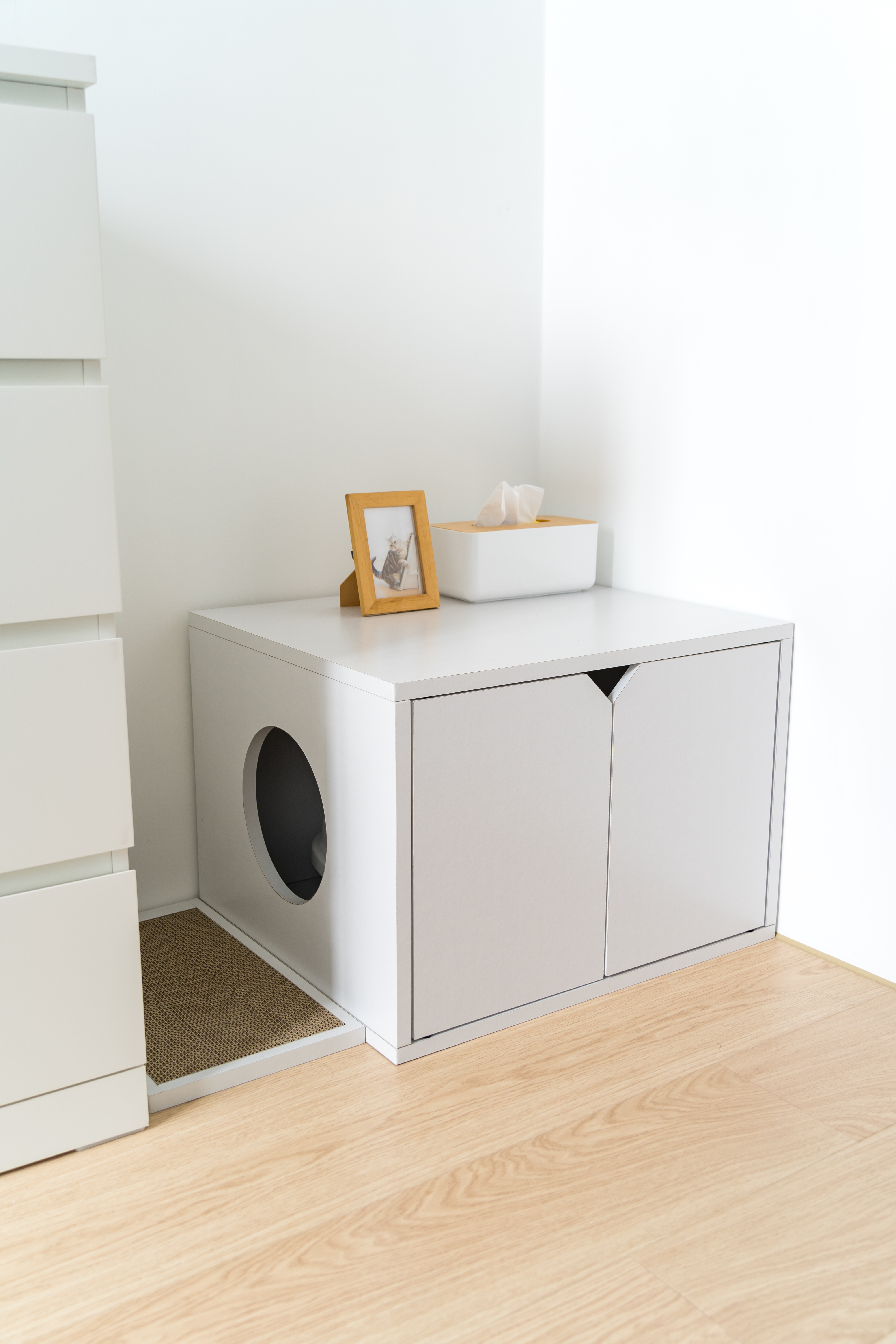 Angle Wave 小宅貓廁所 (可可棕, 清新白)