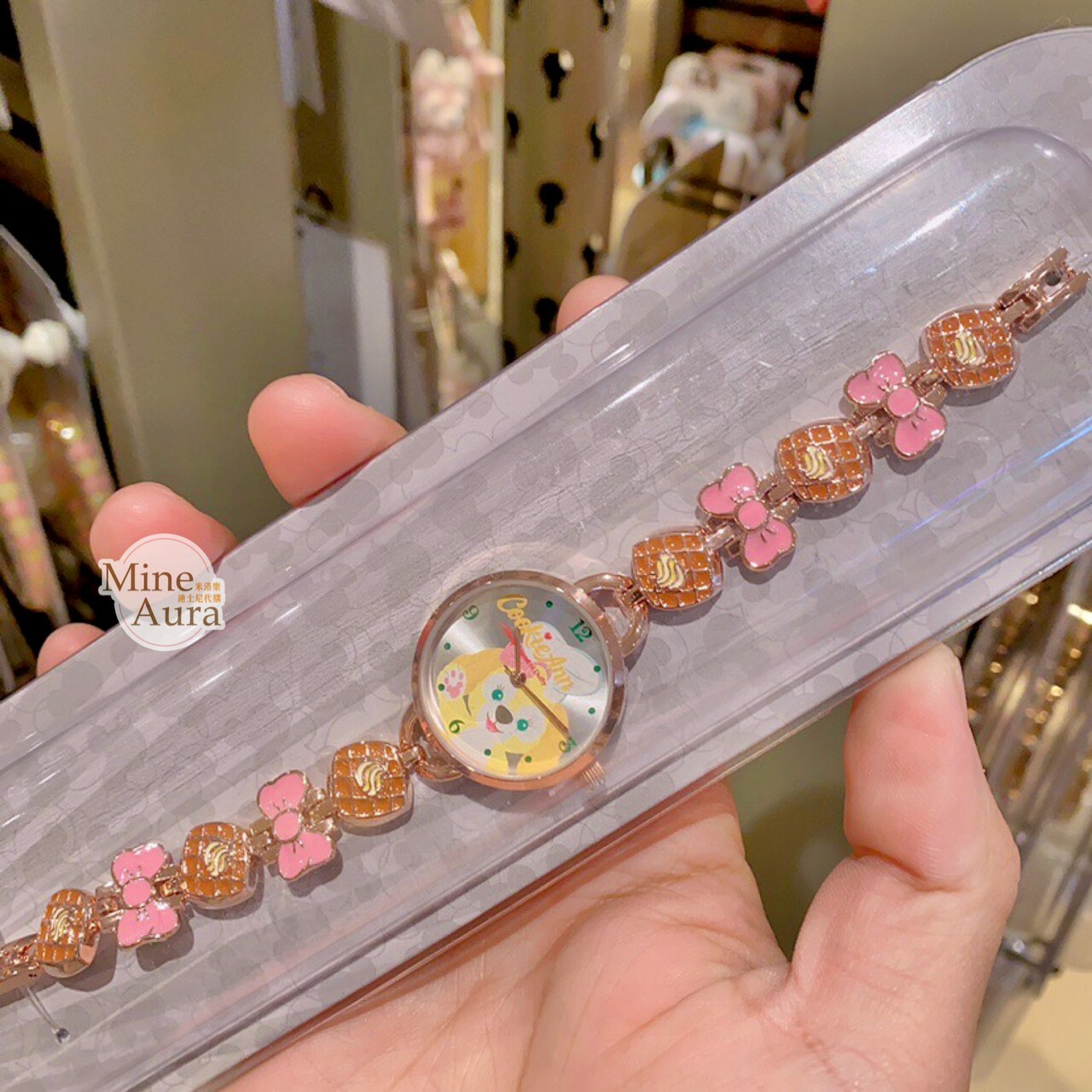 可琦安 餅乾 CookieAnn 蝴蝶結鬆餅 造型錶帶 氣質 成人手錶 -上海迪士尼樂園