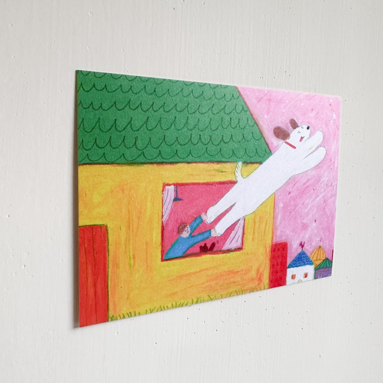 miii｜絕版｜明信片｜飛出了窗外