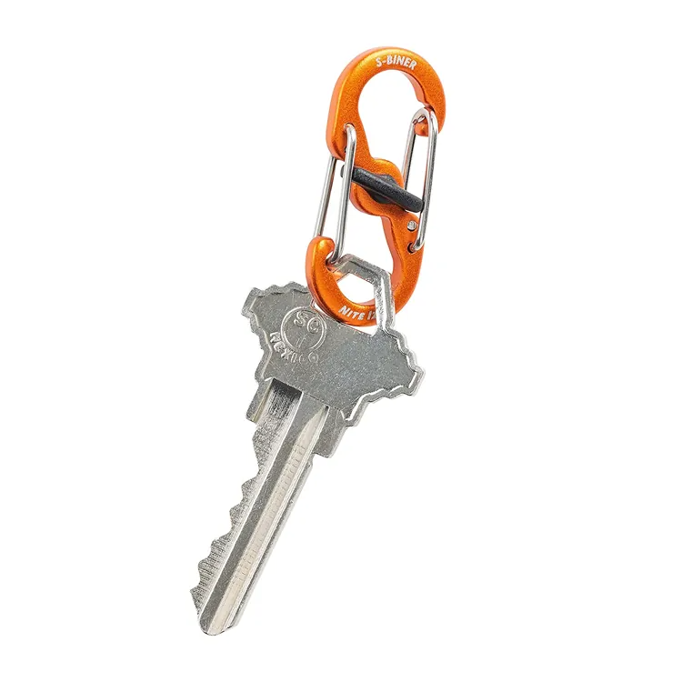 Nite Ize S-Biner MicroLock Aluminum 半號鋁質8字扣帶鎖 ( 2 件裝 )