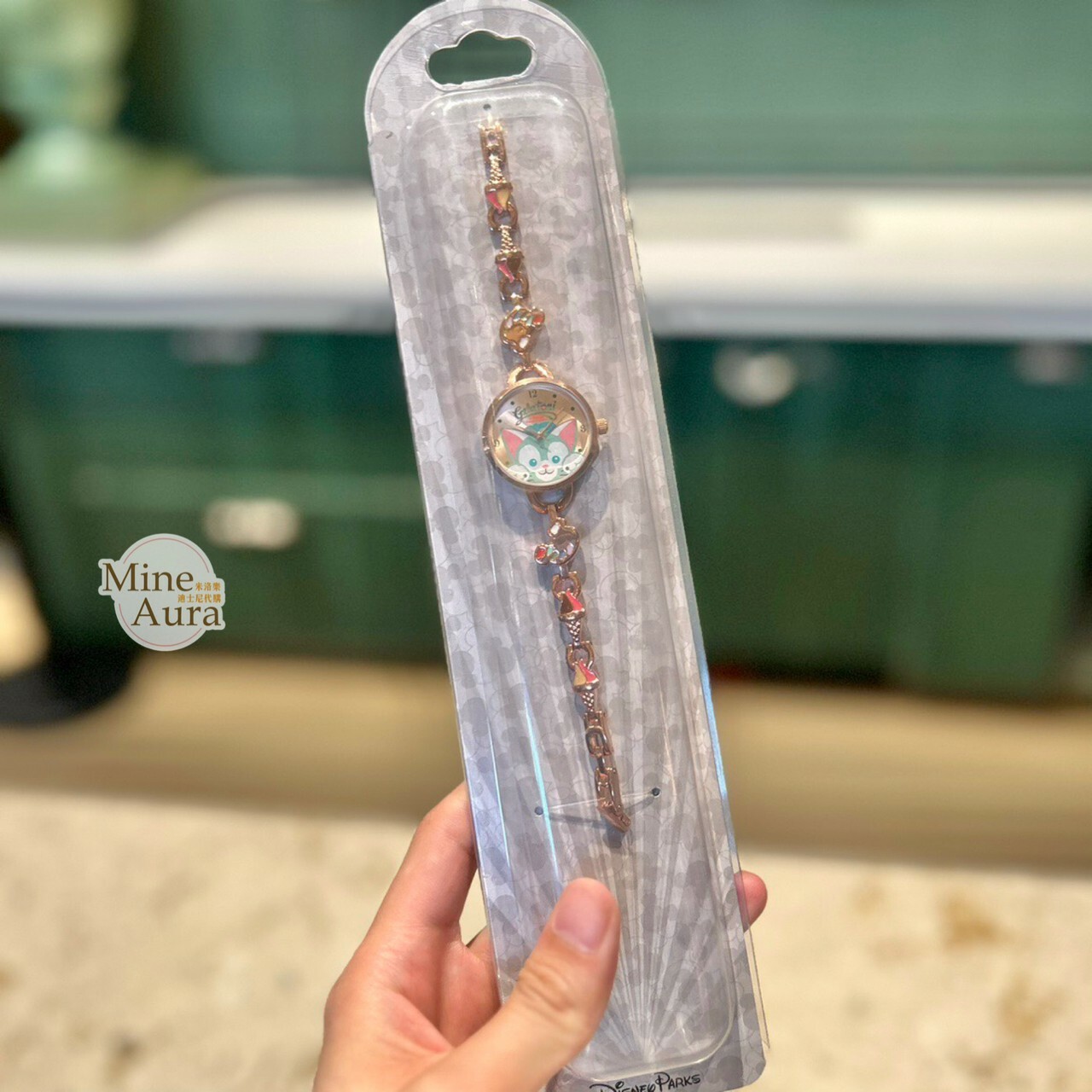 傑拉托尼 畫家貓 Gelatoni 調色盤造型錶帶 氣質 成人手錶 -上海迪士尼樂園