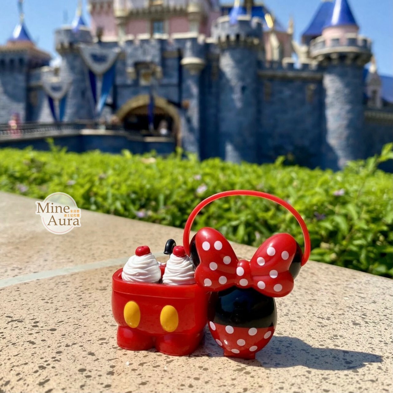 nuiMOs娃娃公仔專用配件 米奇 Mickey 紅褲褲 造型 冰淇淋桶 -香港迪士尼樂園