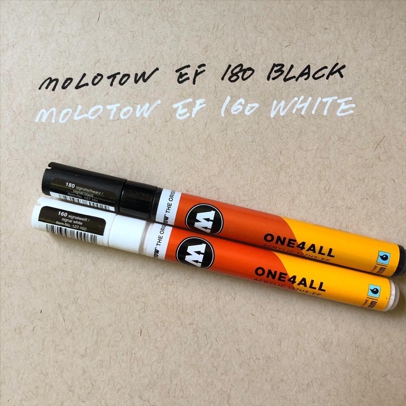 德國 MOLOTOW One4all 1mm塑料交叉筆頭
