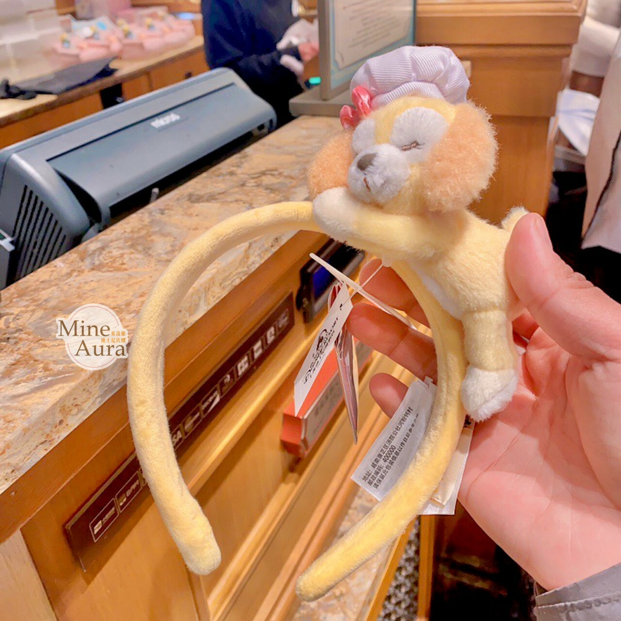 可琦安 餅乾 CookieAnn 絨毛趴趴睡顏 造型 髮圈 髮箍 -上海迪士尼樂園