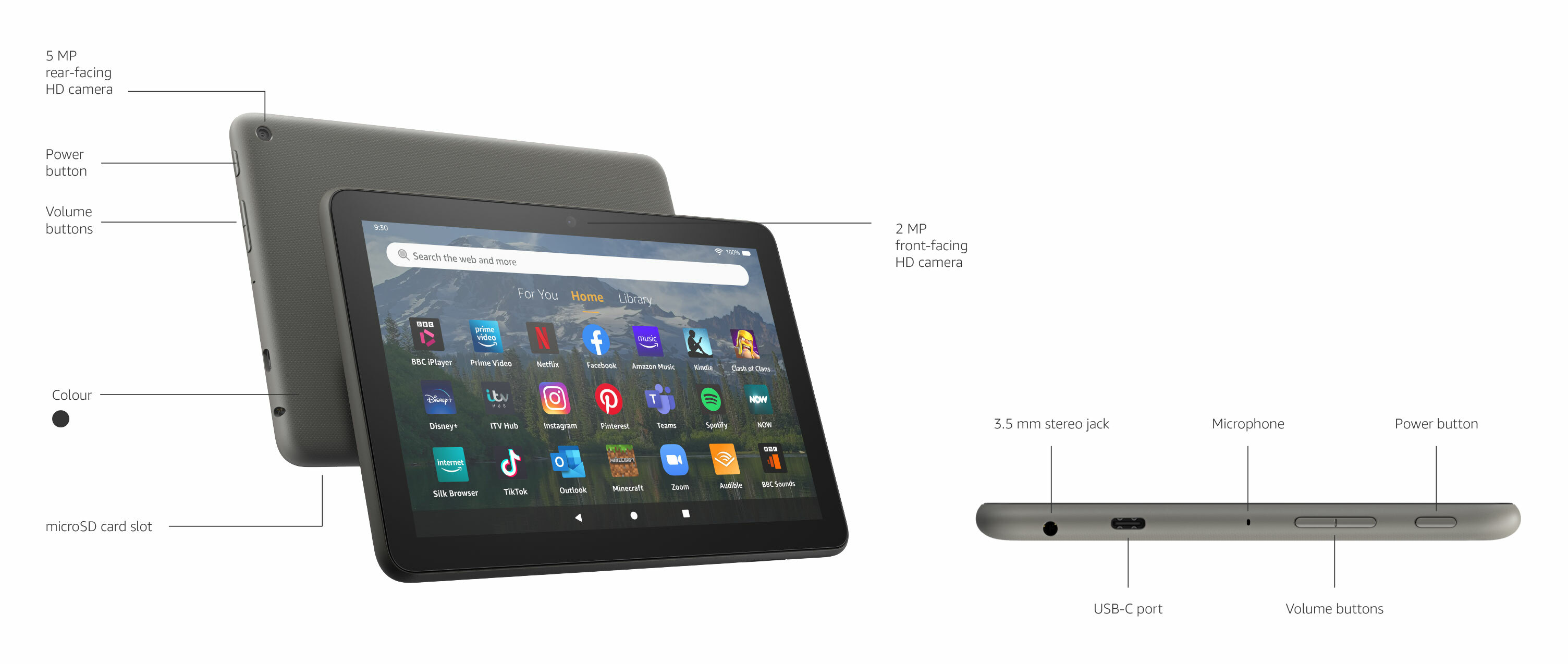 Tableta Amazon Fire HD 8 32GB 2GB RAM 2020 Negru - eMAG.ro