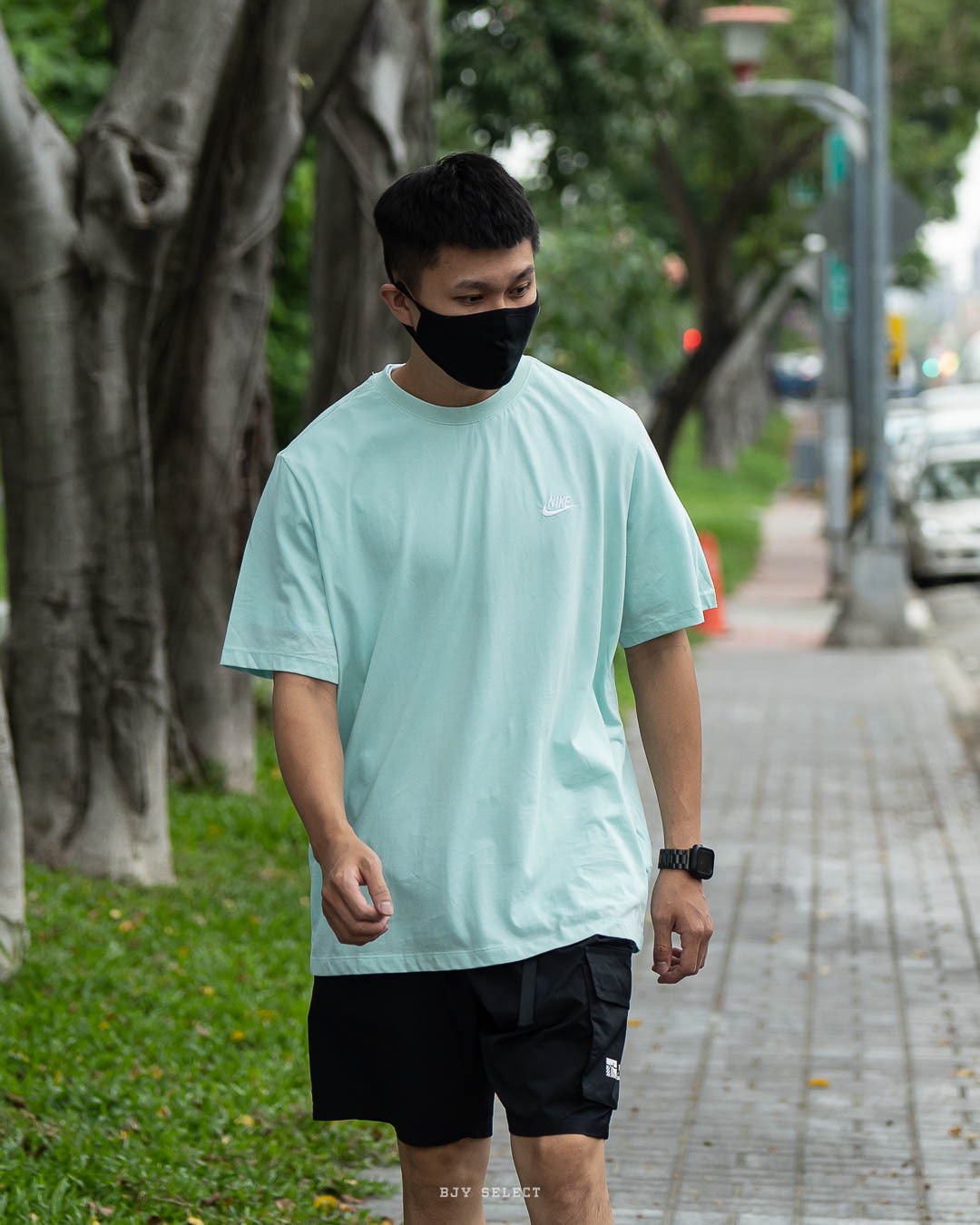 #現貨 NIKE 刺繡 小LOGO 短T AR4999-382 湖水綠