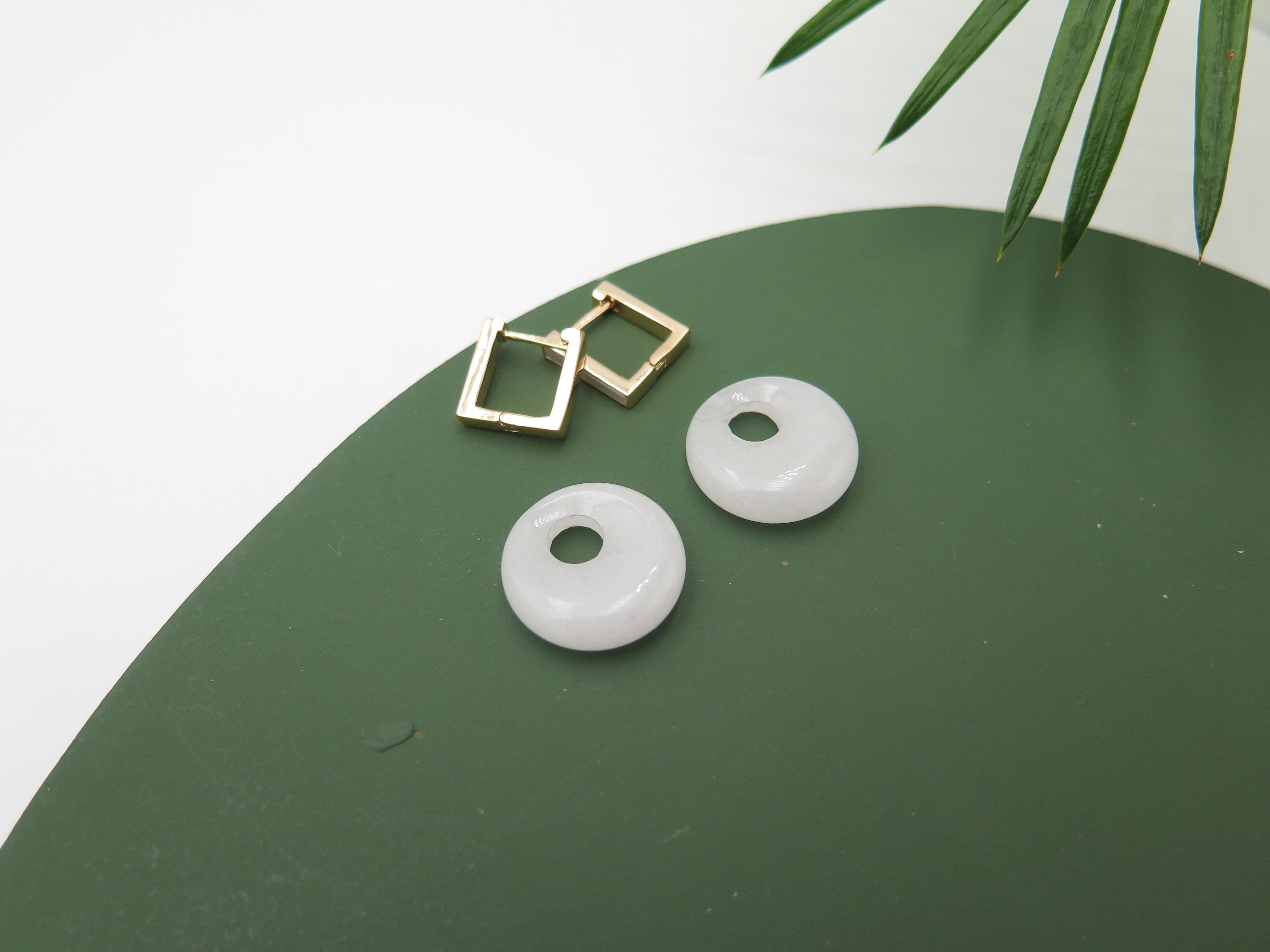 COLE COOL兩用簡約時尚純銀白玉貝殼耳環