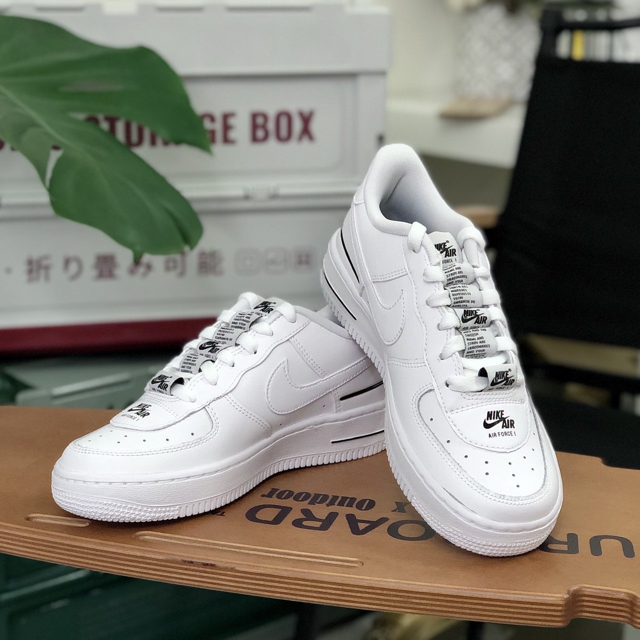 Nike Air Force 1 Lv8 3 (GS) 大童款 串標 白鞋 CJ4092-100