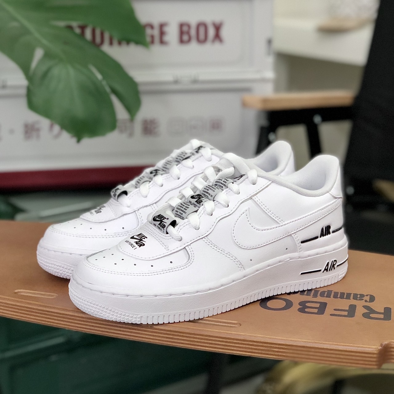 Nike Air Force 1 Lv8 3 (GS) 大童款 串標 白鞋 CJ4092-100