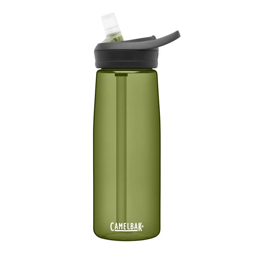 【CamelBak】750ml eddy+多水吸管水瓶RENEW-[白、黑、透藍、橄欖綠、海藍綠]