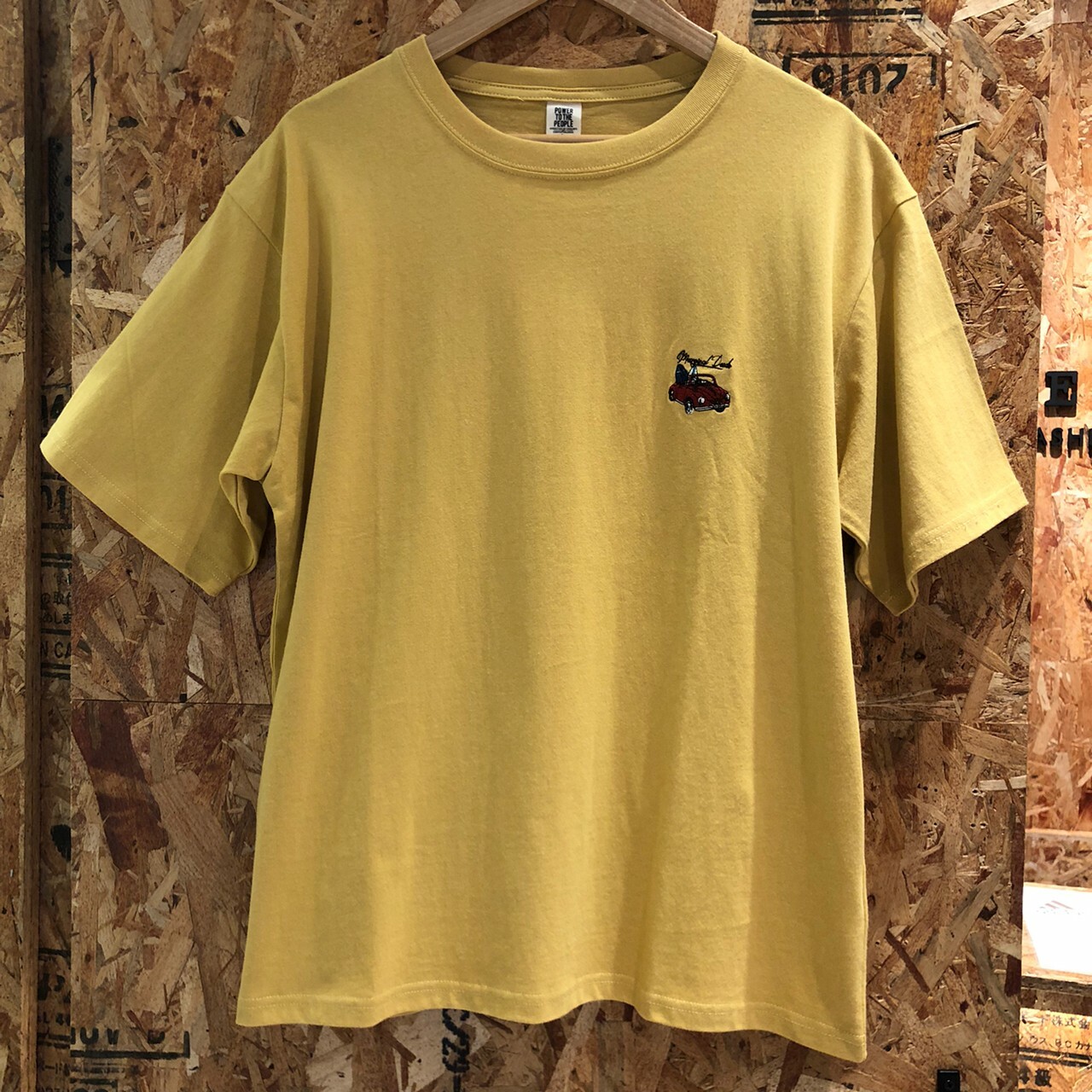 Power To The People 汽車浪板刺繡天竺棉短Tee 2501031-103