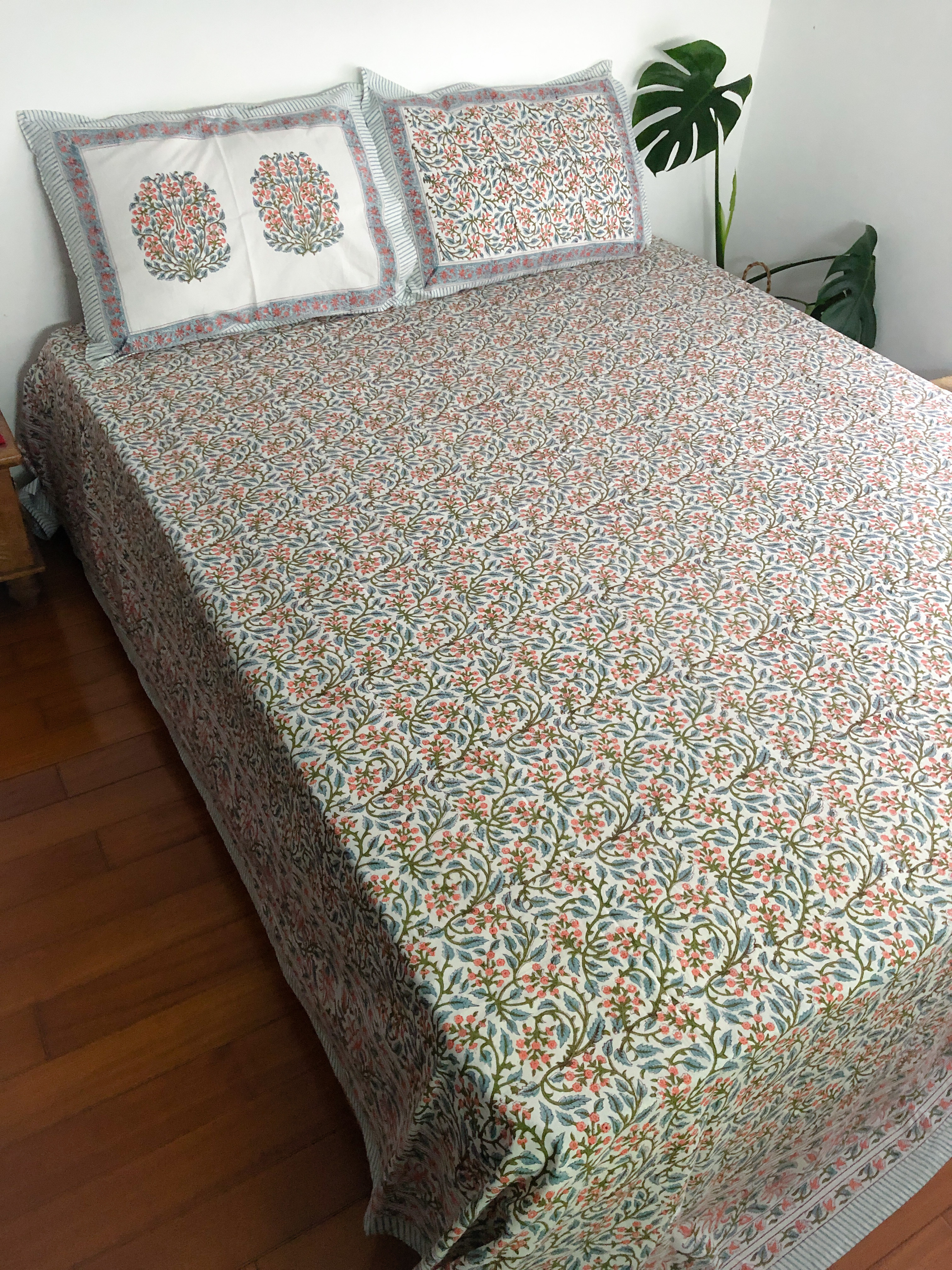 安瓦爾繁星 純棉植染蓋印平鋪床單