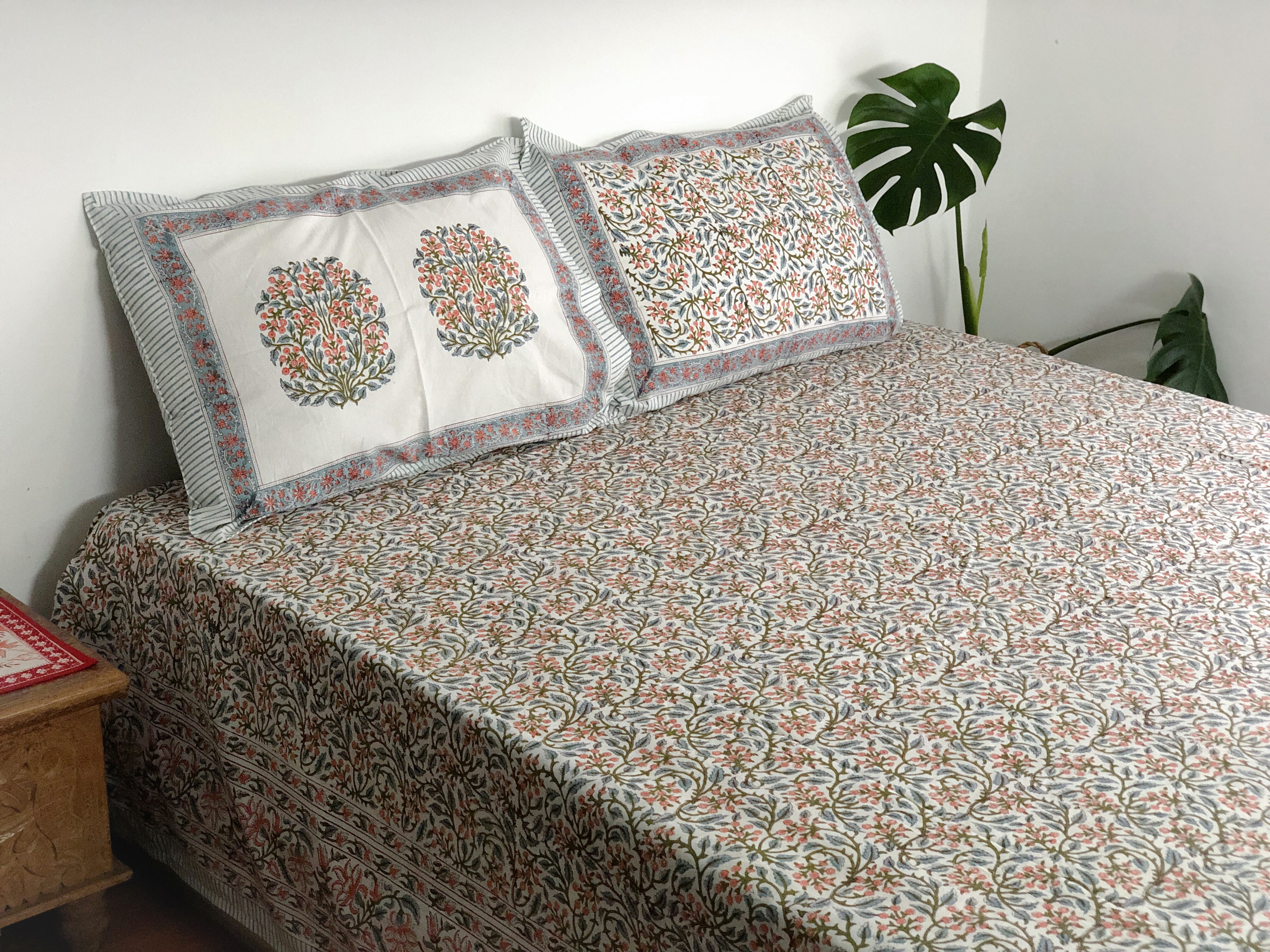 安瓦爾繁星 純棉植染蓋印平鋪床單