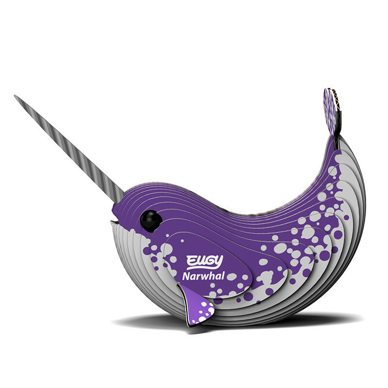 EUGY 3D Cardboard Kit Set Model - 033 Narwhal