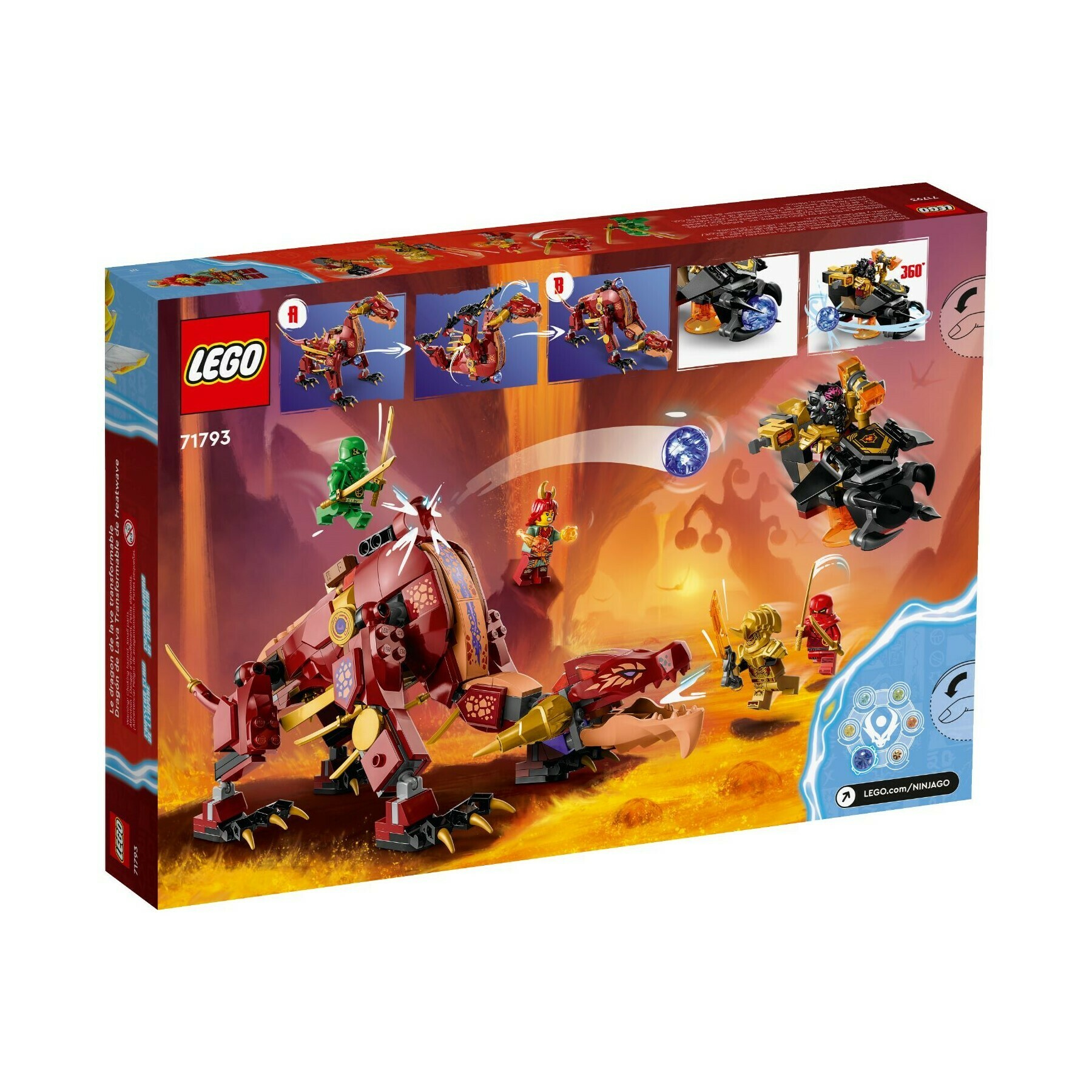 LEGO 71793 Heatwave Transforming Lava Dragon - Heatwave 變形熔岩猛龍 (Ninjago)