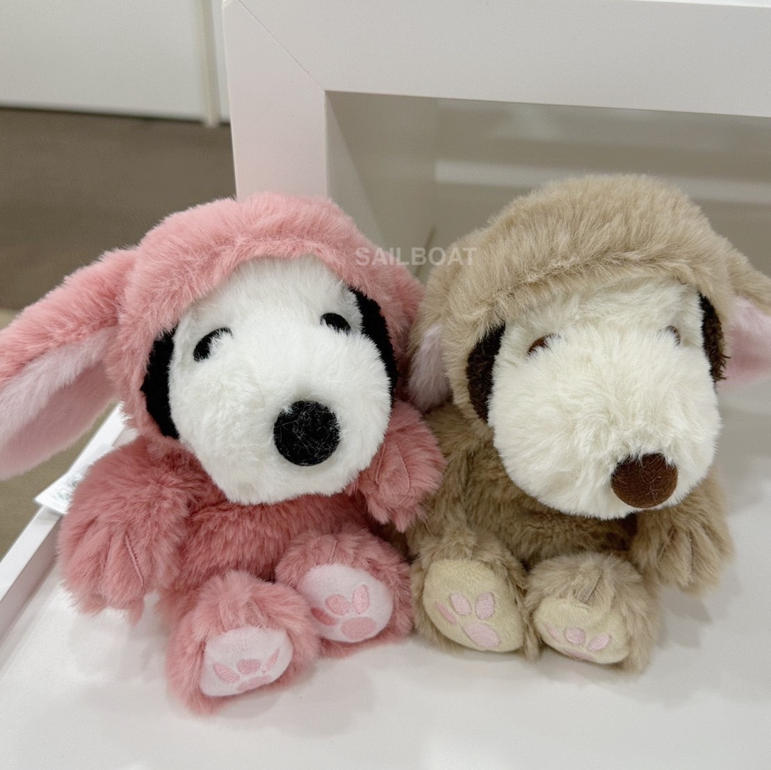 #現貨供應 PEANUTS 日本限定 史努比垂耳兔造型毛絨娃娃