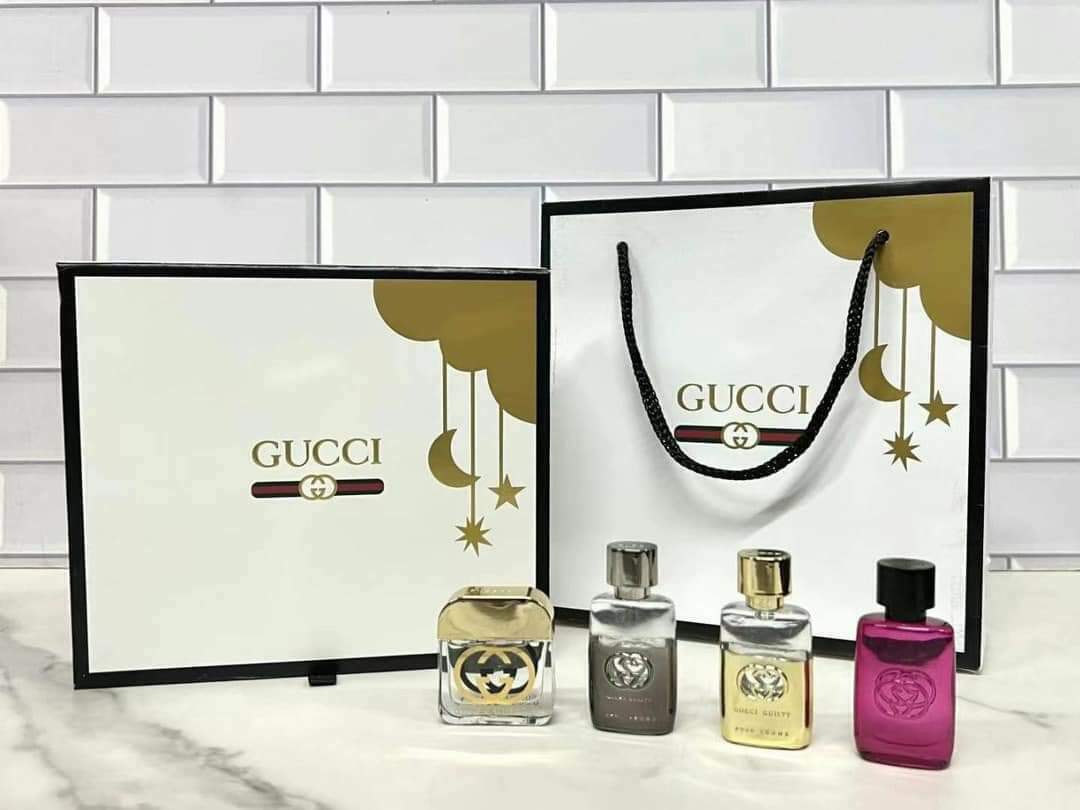 Gucci古馳終極罪愛香水小樣5ml四件套