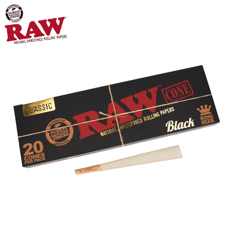 🇪🇸RAW - Black Pre-Rolled Cones 預捲筒（20pc）