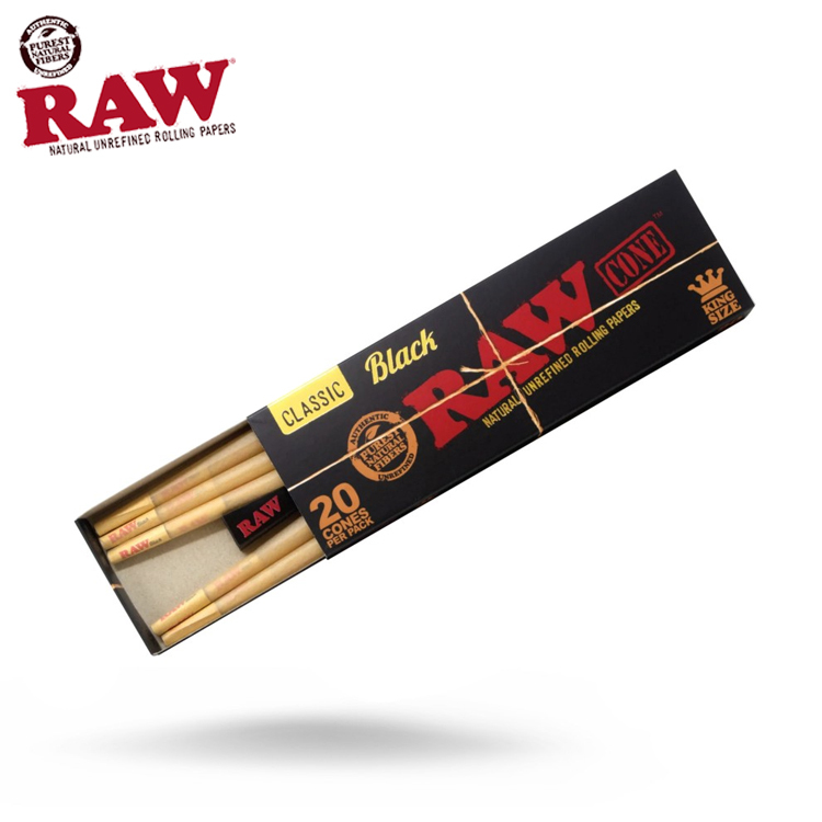 🇪🇸RAW - Black Pre-Rolled Cones 預捲筒（20pc）