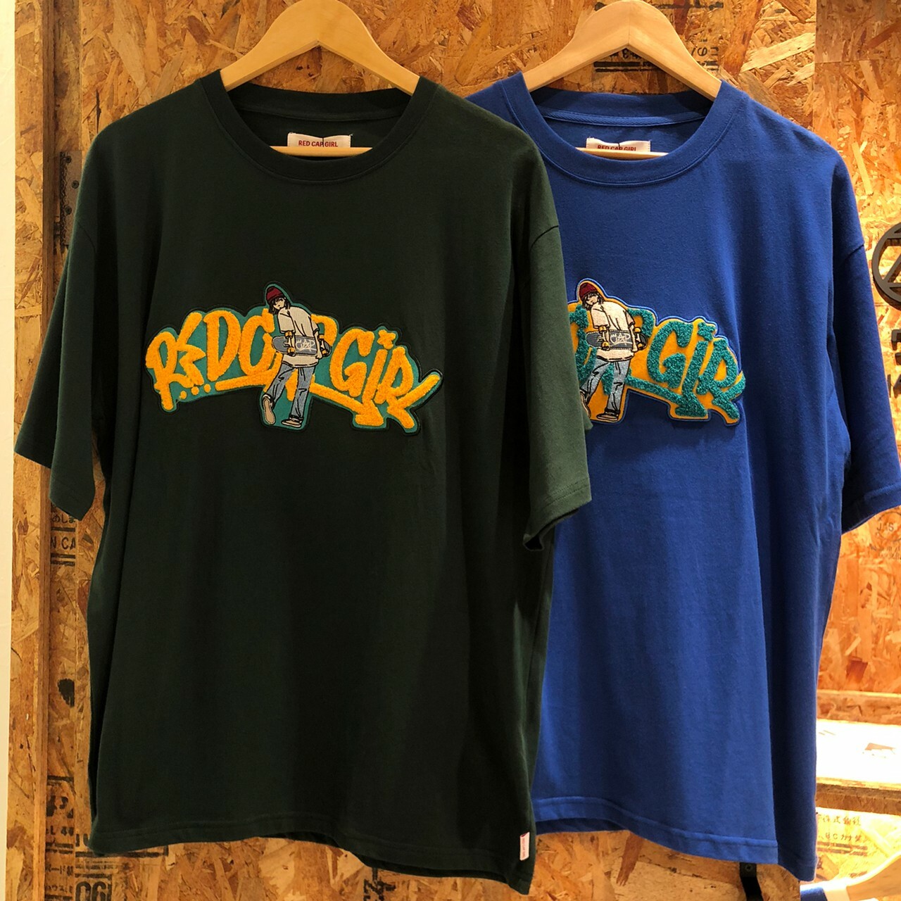 Red Cap Girl Rcg Skateboard Girl Tee 毛線刺繡短Tee 22547