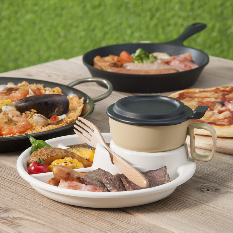 《2218》日本原裝INOMATA帶蓋湯杯360ml