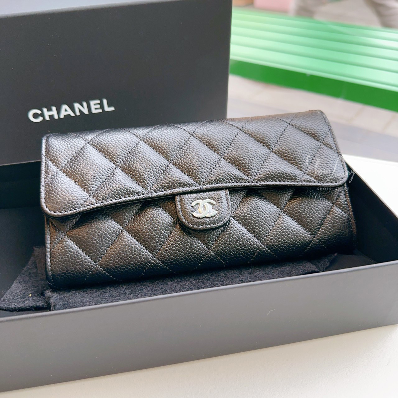 【Luxury】現貨  CHANEL 香奈兒 精品代購 經典口蓋皮夾 長夾 中夾 三折短夾 銀扣 金扣 全新全配