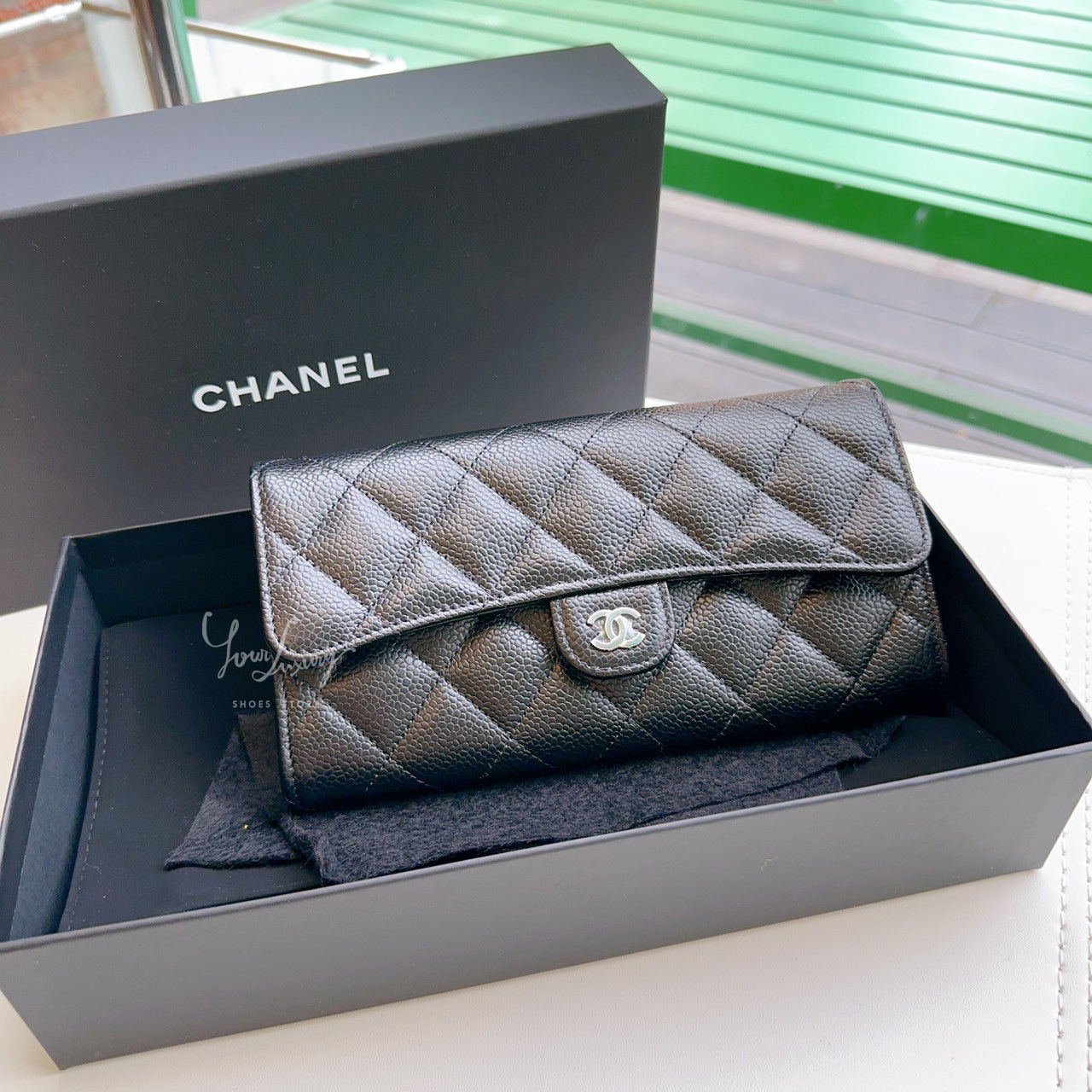 【Luxury】現貨  CHANEL 香奈兒 精品代購 經典口蓋皮夾 長夾 中夾 三折短夾 銀扣 金扣 全新全配