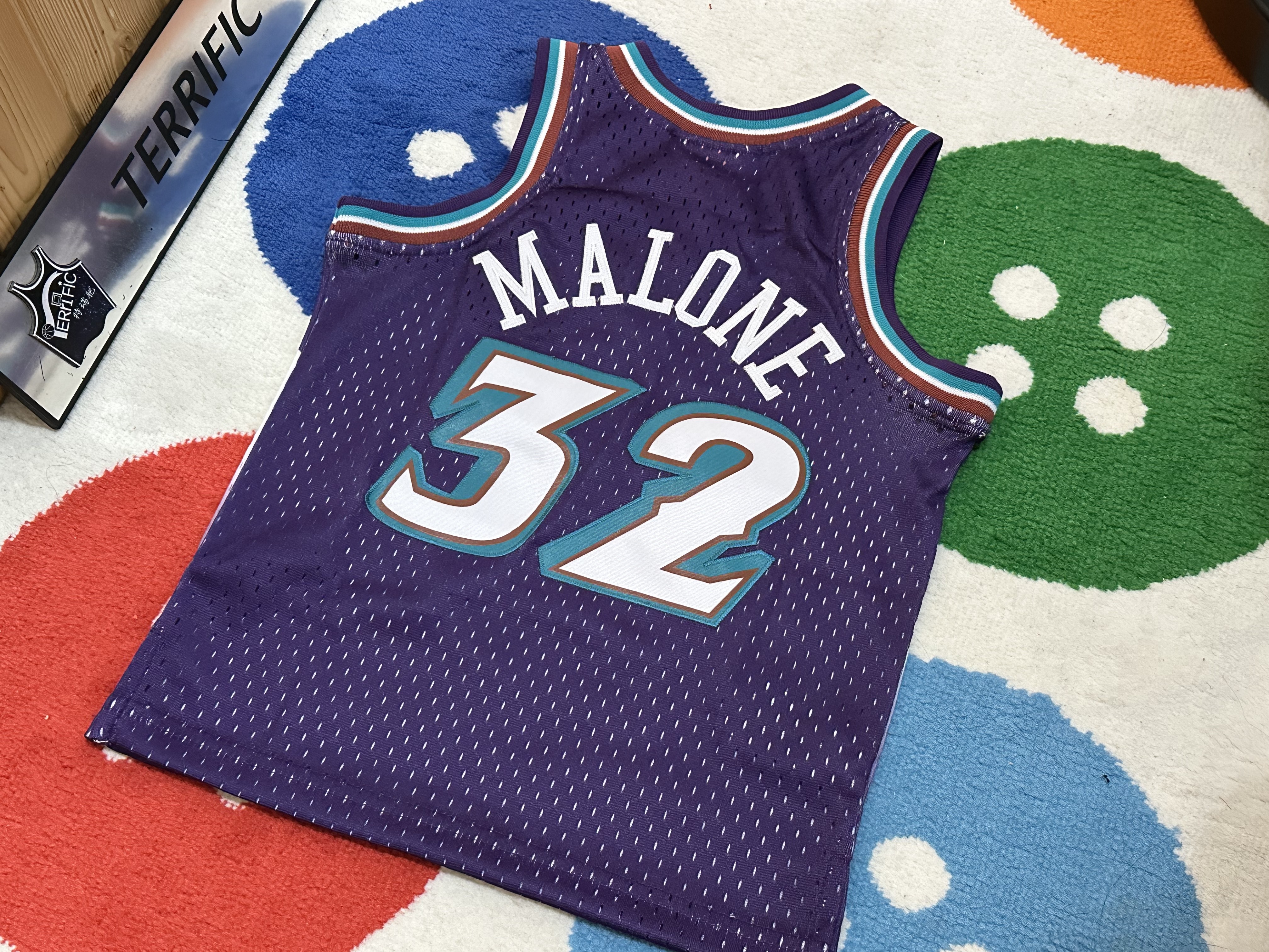 NBA球衣 Karl Malone 猶他爵士復古 紫冰山 童裝 M&N Replica 全新 小童 幼童 非青年版
