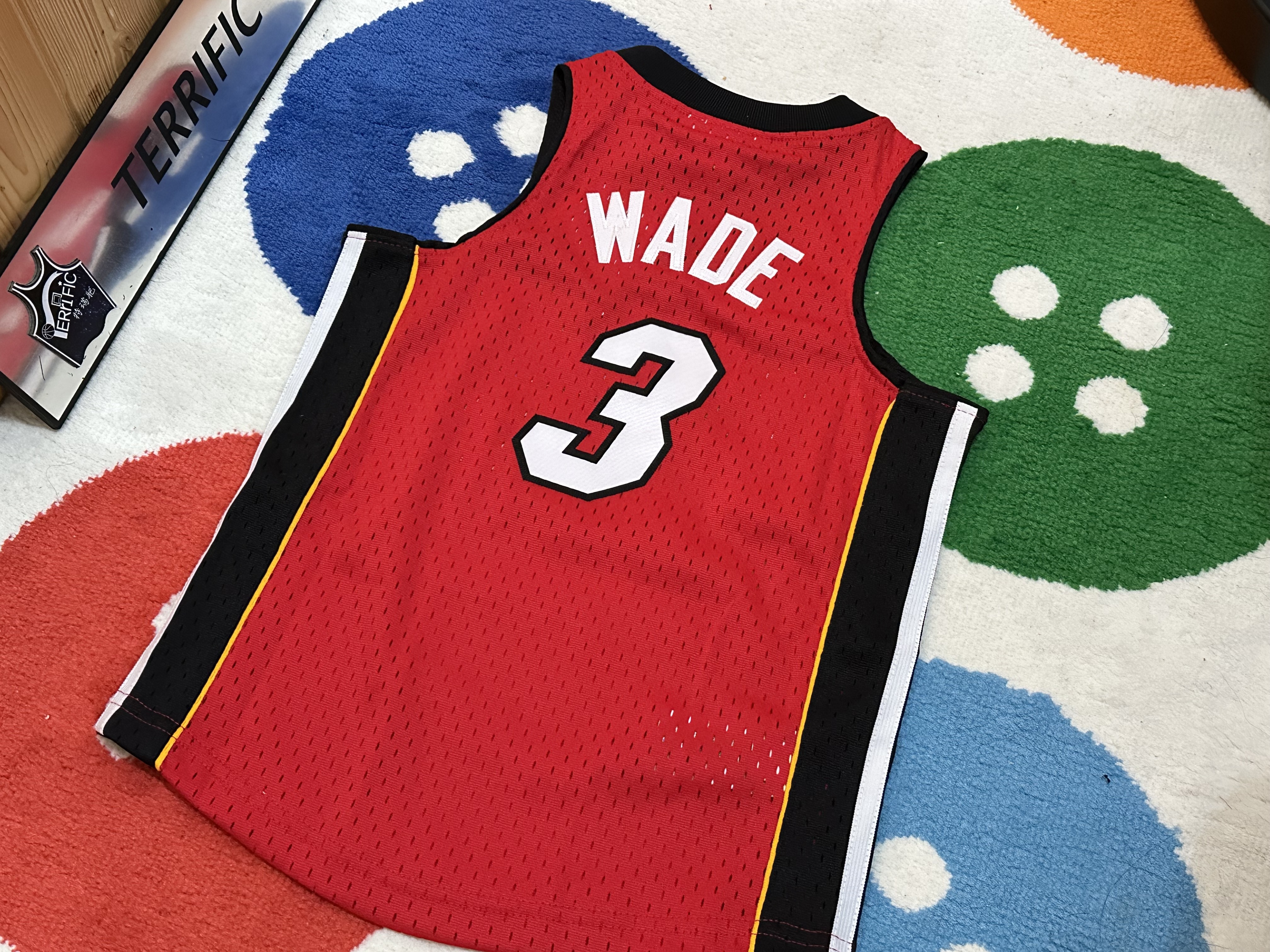 NBA球衣 Dwyane Wade 邁阿密熱火 客場紅 童裝 M&N Replica 全新 小童 幼童 非青年版