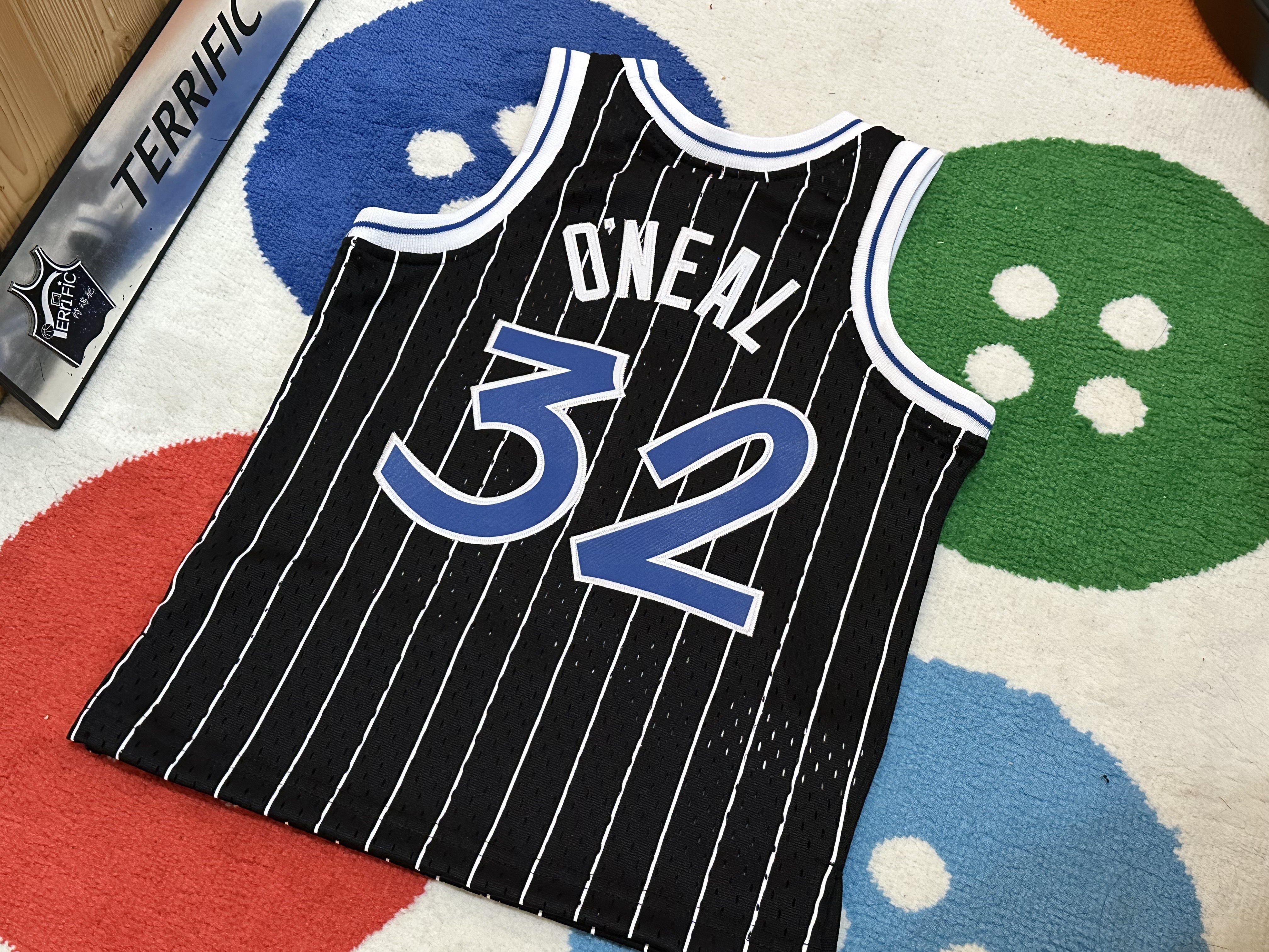 NBA球衣 Shaquille ONeal 奧蘭多魔術 黑條紋 童裝 M&N Replica 全新 小童 幼童 非青年版