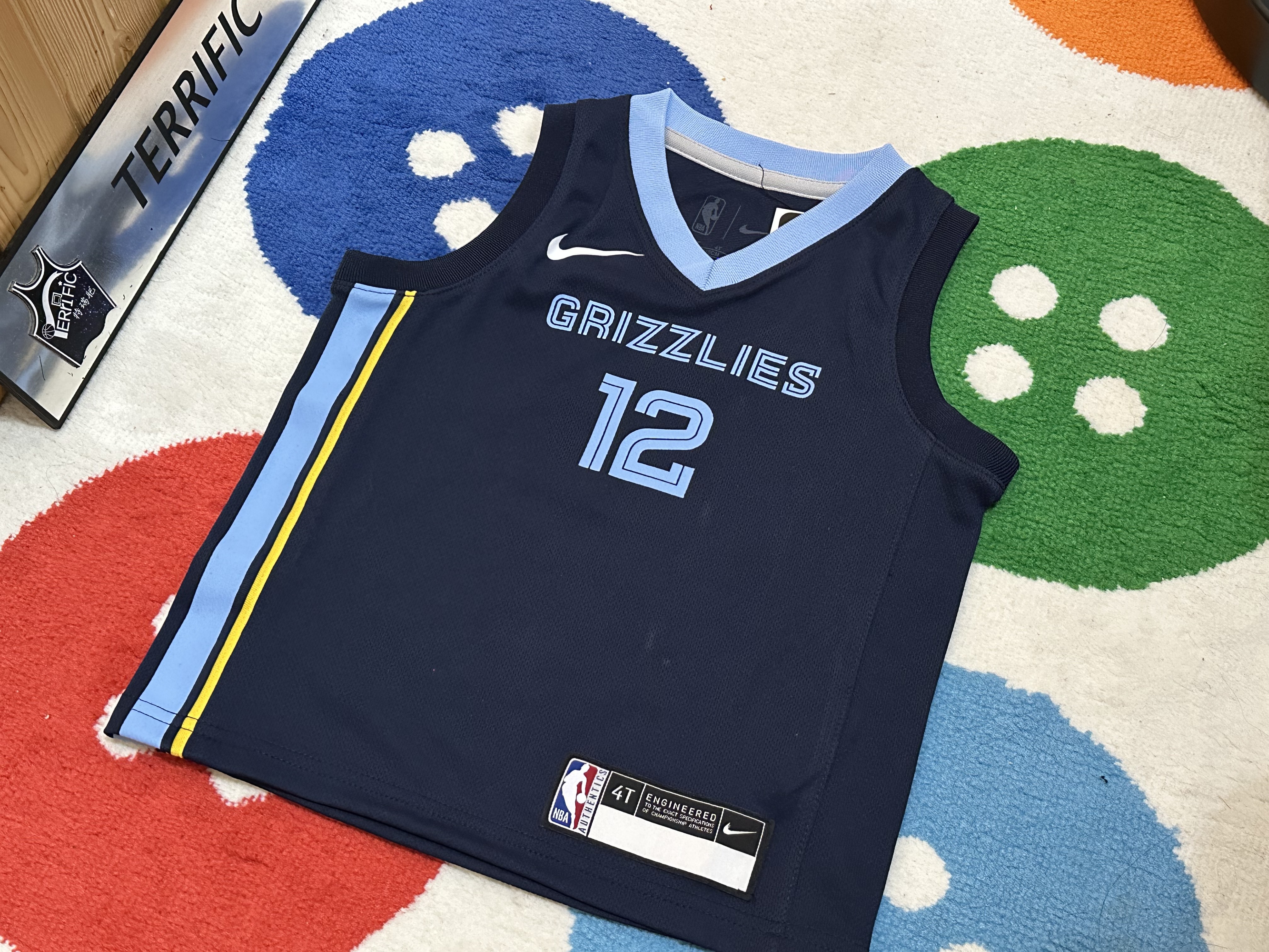 NBA球衣 Ja Morant 曼菲斯灰熊 深藍 童裝 Nike Replica 全新 小童 幼童 非青年版