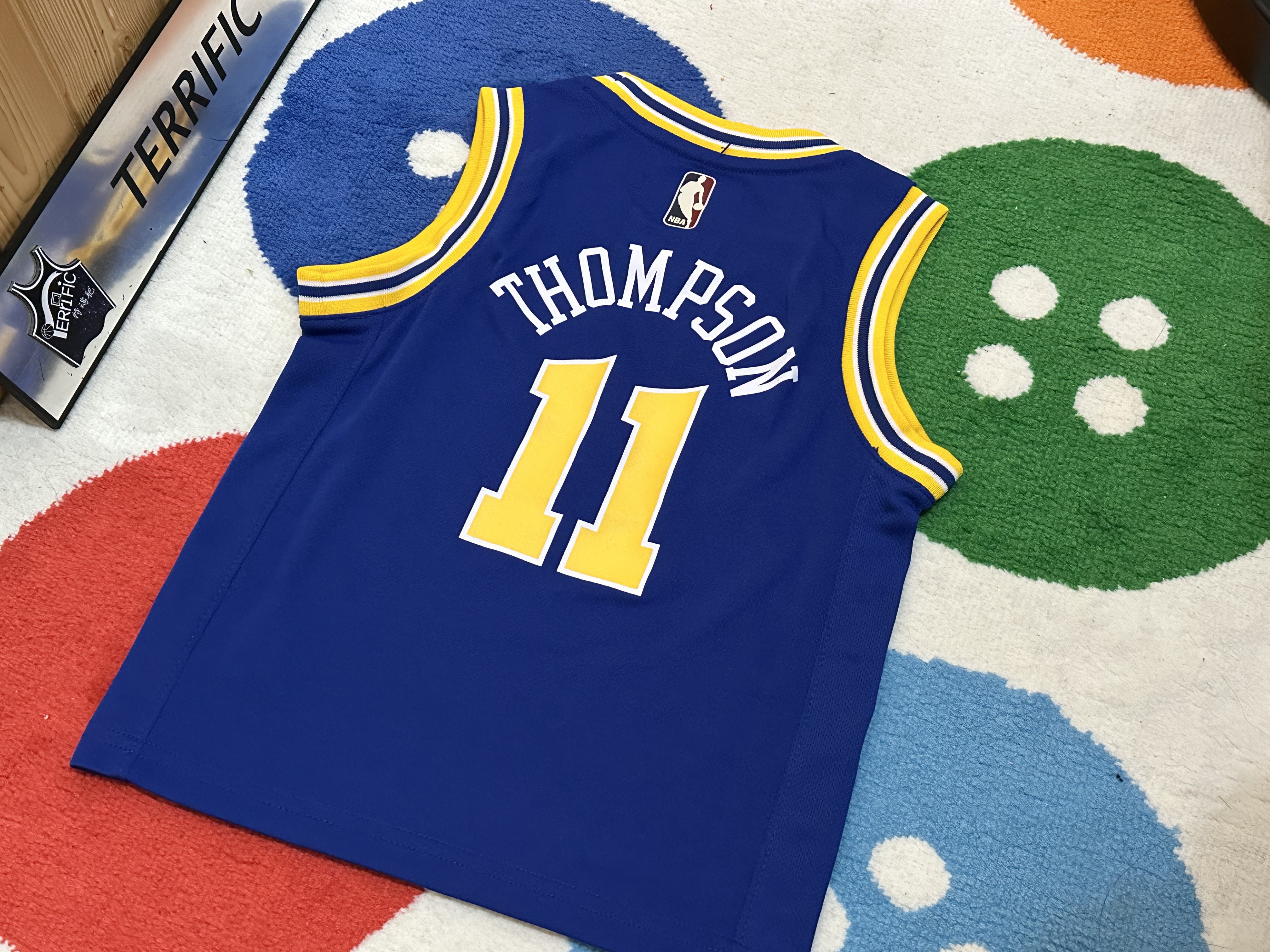 NBA球衣 Klay Thompson 金州勇士 復古藍 童裝 Nike Replica 全新 小童 幼童 非青年版