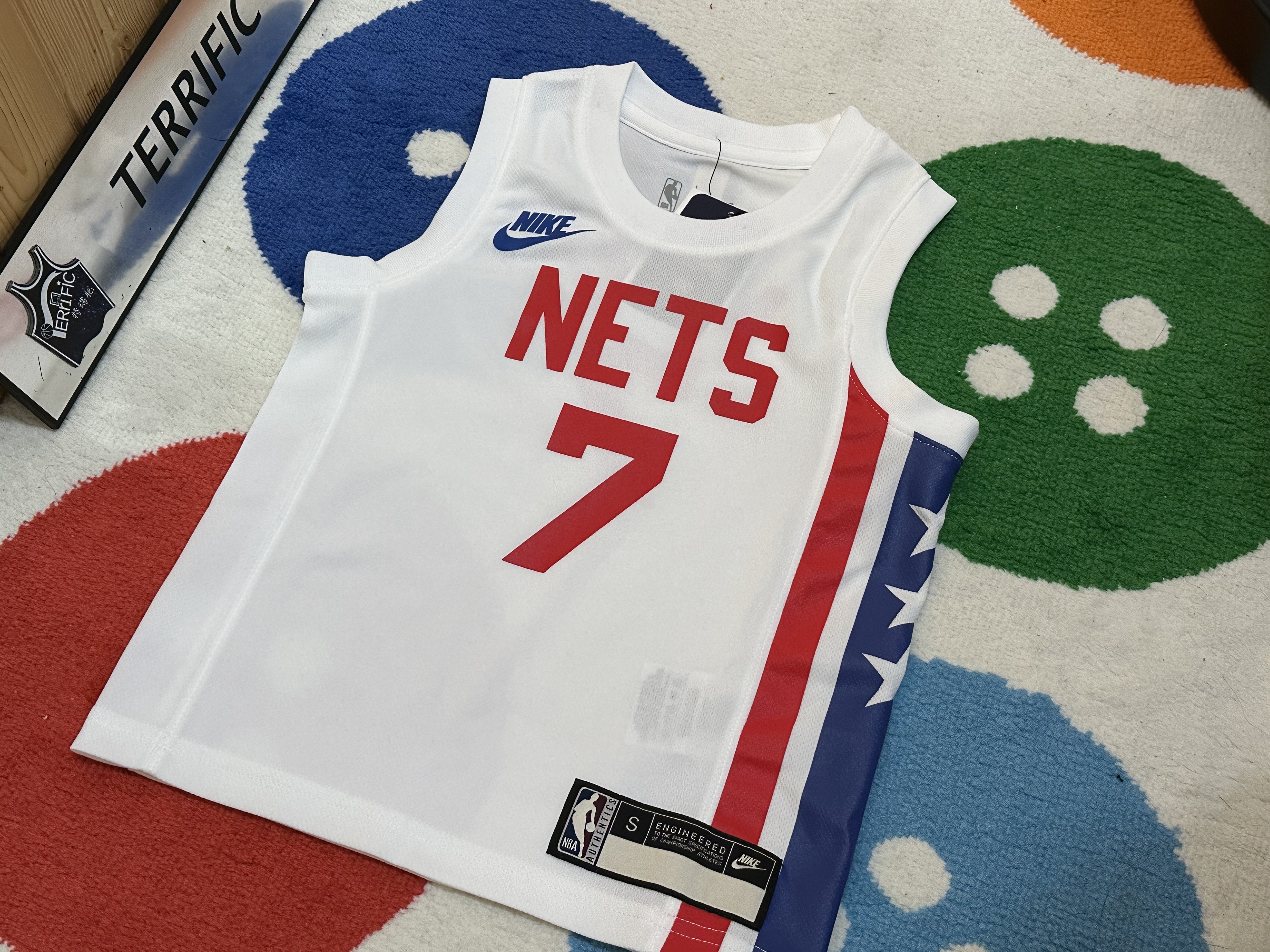 NBA球衣 Kevin Durant 布魯克林籃網復古 白星 童裝 Nike Replica 全新 小童 幼童 非青年版