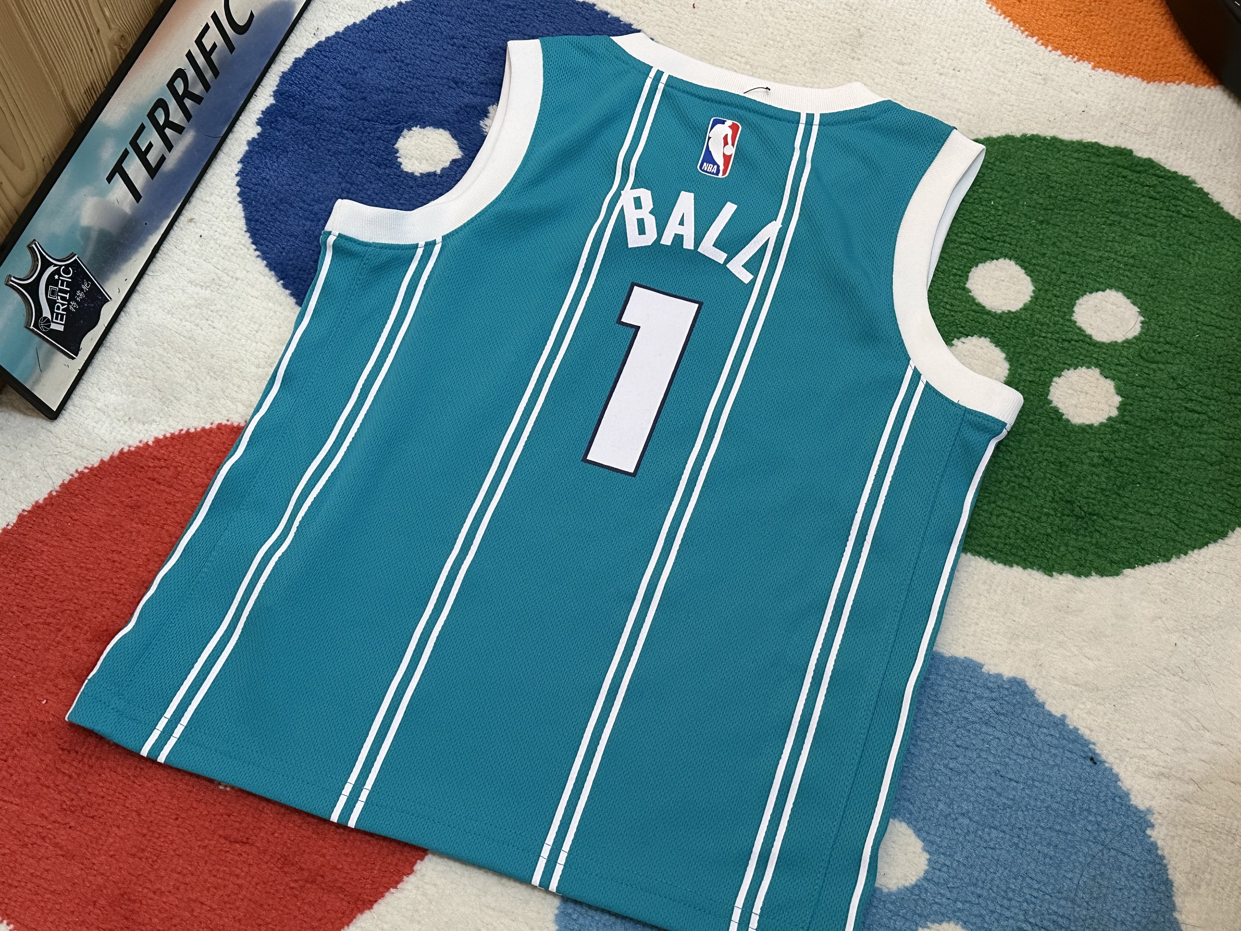 NBA球衣 LaMelo Ball 夏洛特黃蜂 綠條紋 童裝 Jordan Replica 全新 小童 幼童 非青年版