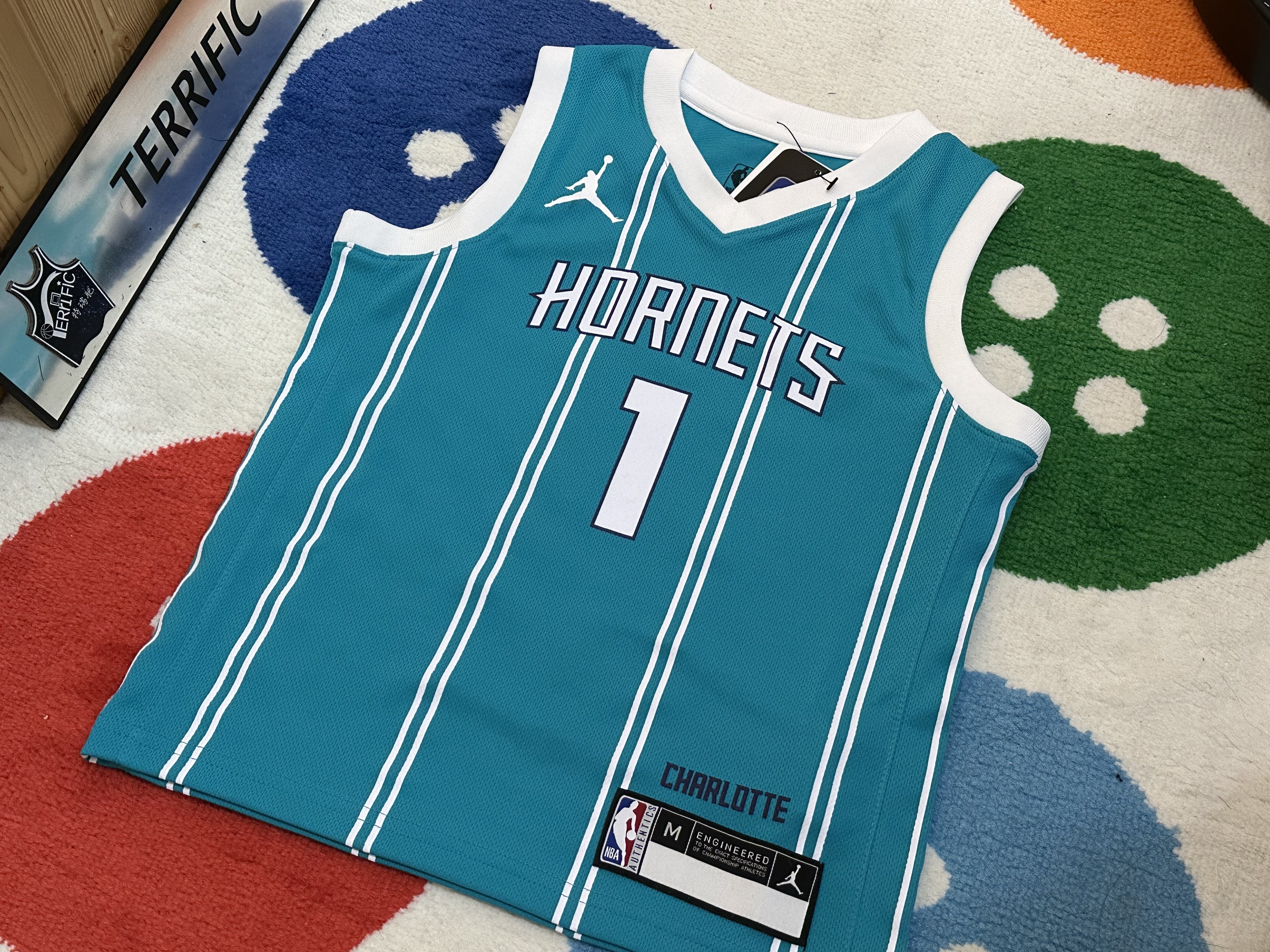 NBA球衣 LaMelo Ball 夏洛特黃蜂 綠條紋 童裝 Jordan Replica 全新 小童 幼童 非青年版