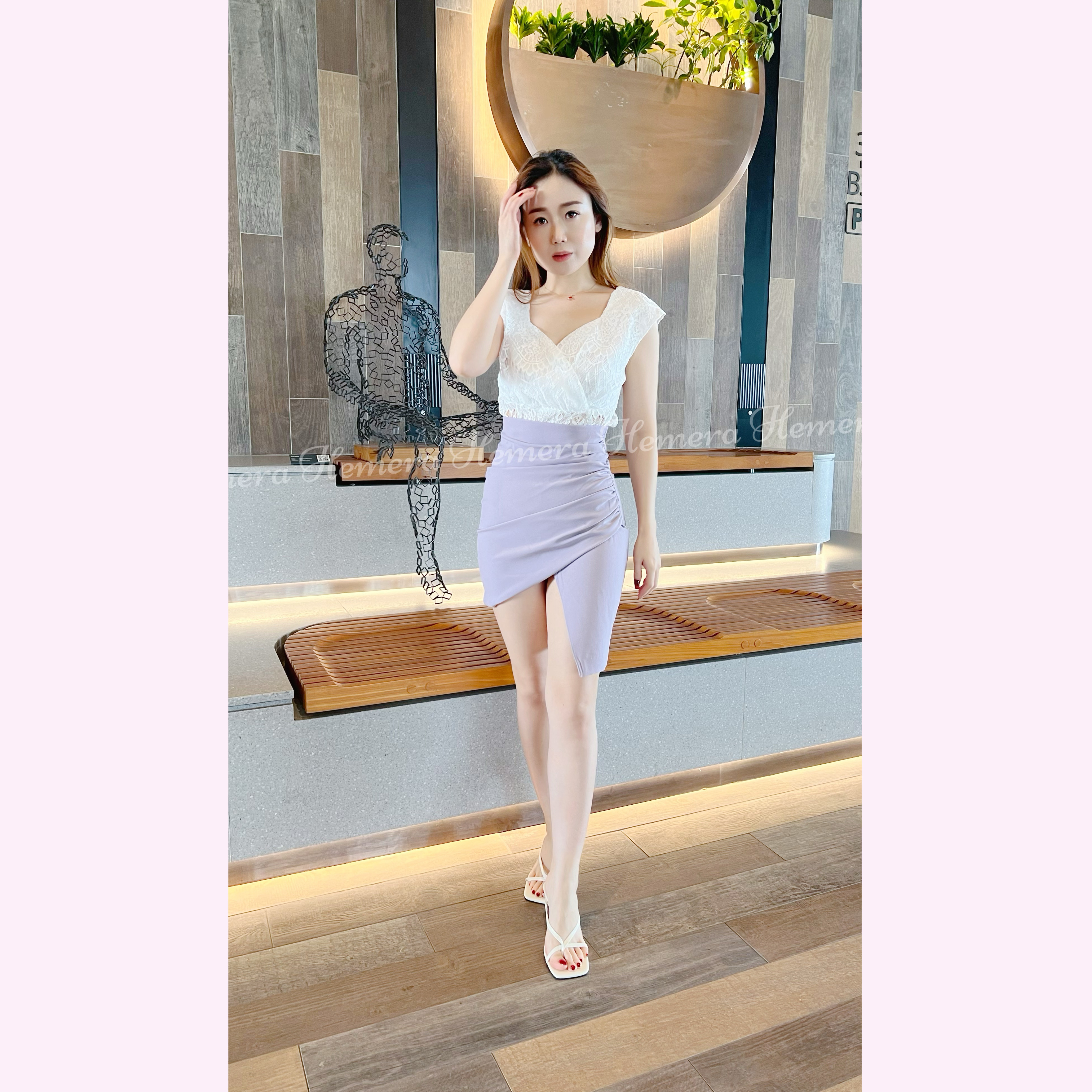 TP23W0542 性感心形領上身