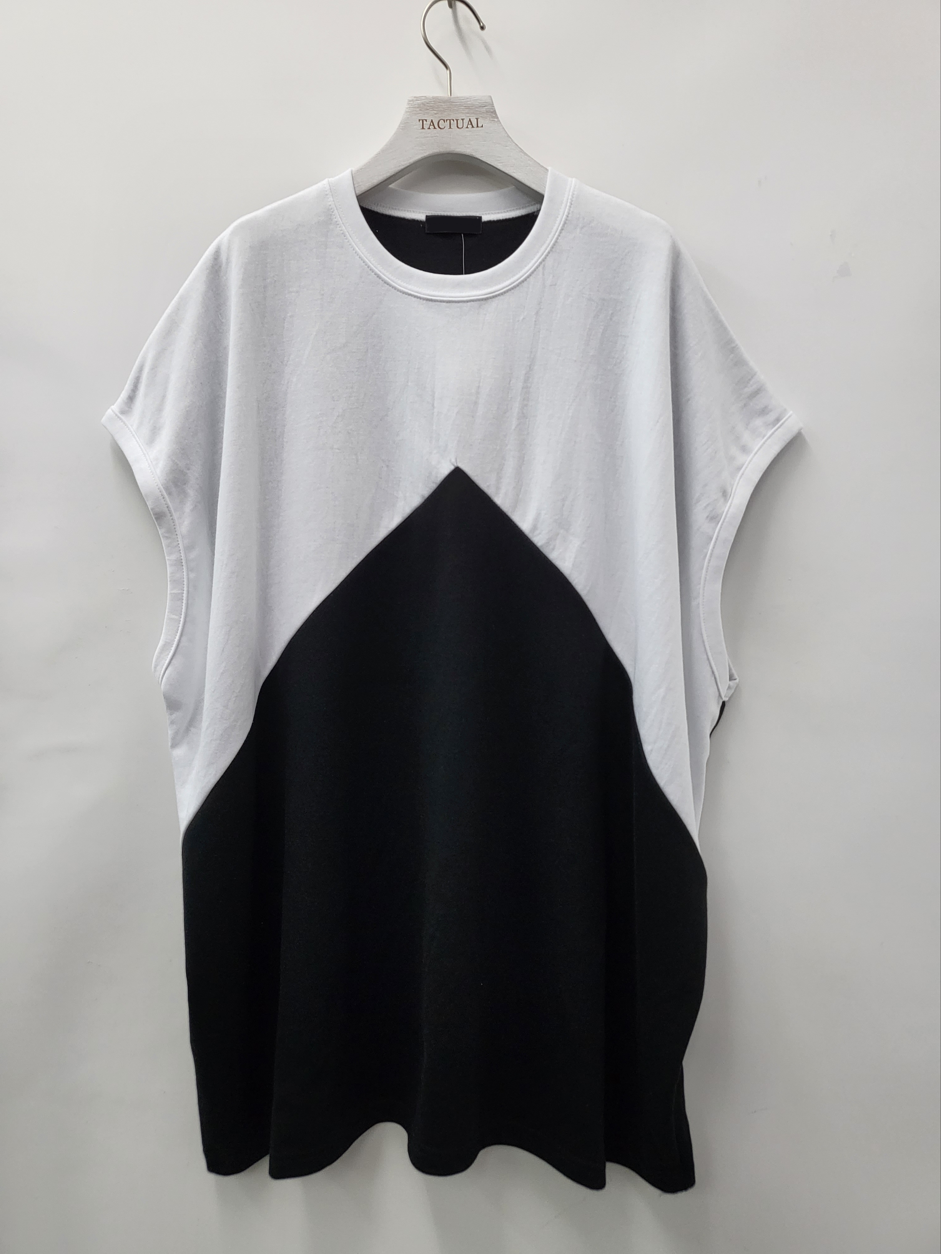 Oversize拼色背心 V909