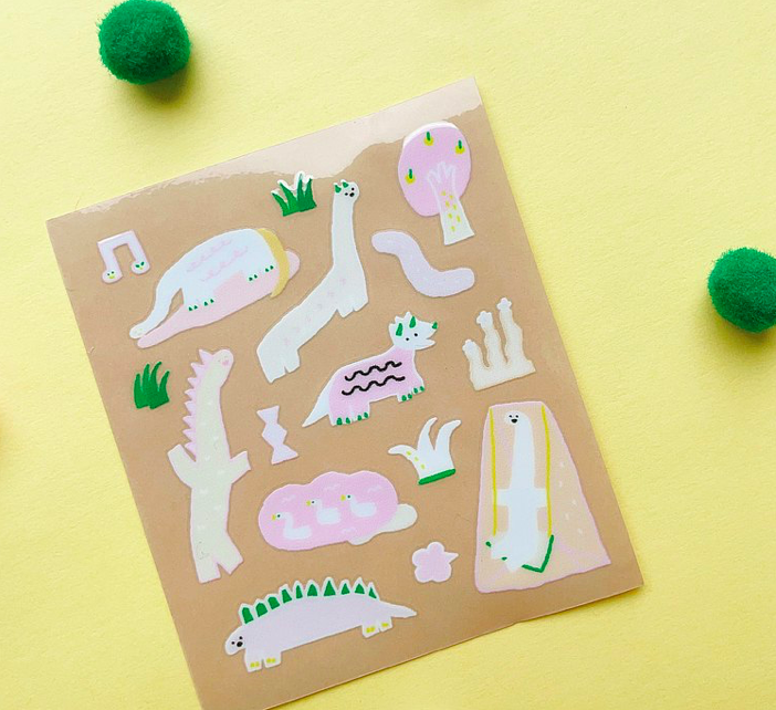 HAVE FUN 水晶轉印貼紙 感壓貼紙｜馬卡龍腳趾