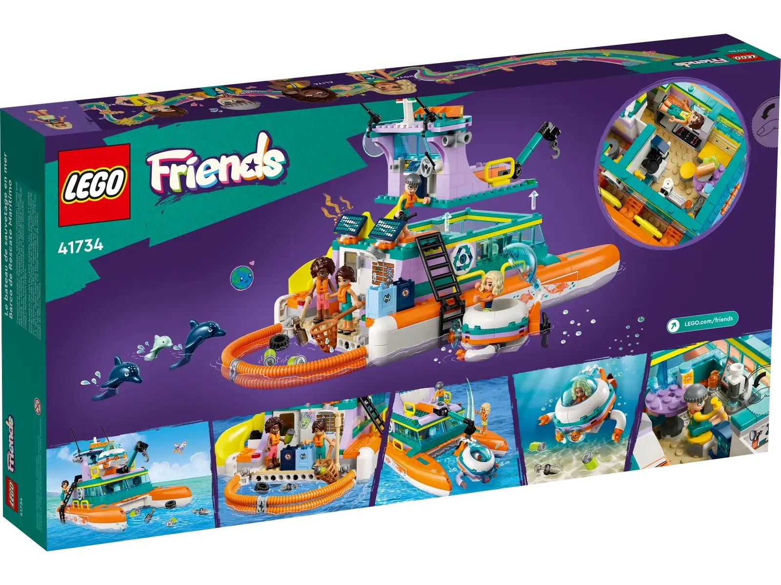 [飛米樂高積木專賣店] LEGO 41734 Friends-海上救援船