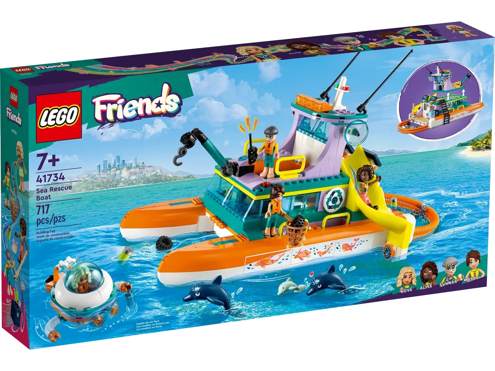 [飛米樂高積木專賣店] LEGO 41734 Friends-海上救援船