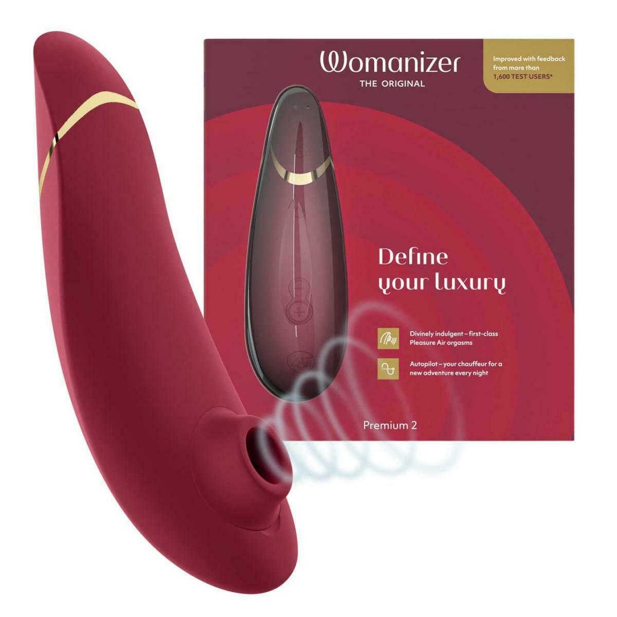 Womanizer Premium 2 智能陰蒂愉悅吸啜器 (藍紫色/莓紅色/黑色/酒紅色/灰色)