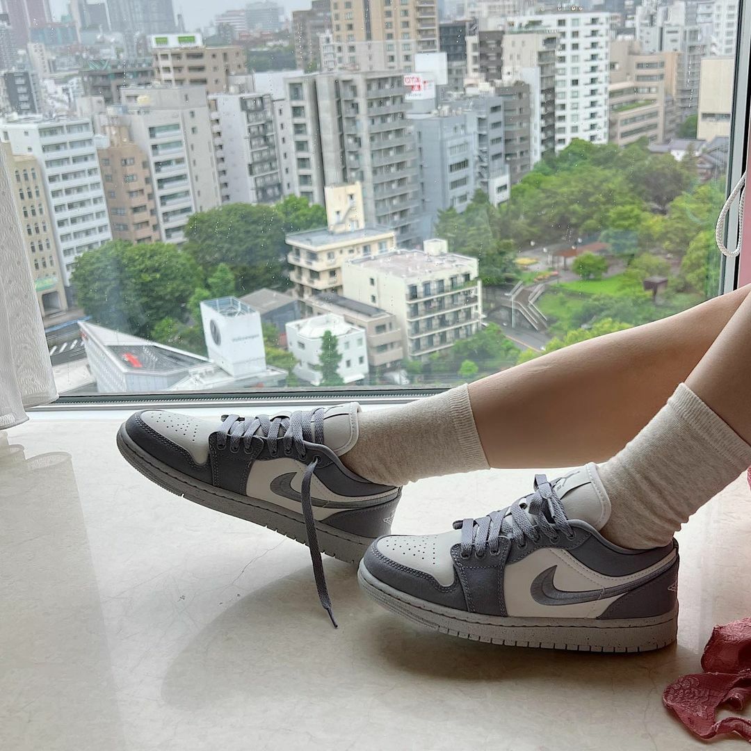 Nike Air Jordan 1 Low 城堡灰 白灰 刺繡 喬丹 男女尺寸 休閒鞋 DV0426-012